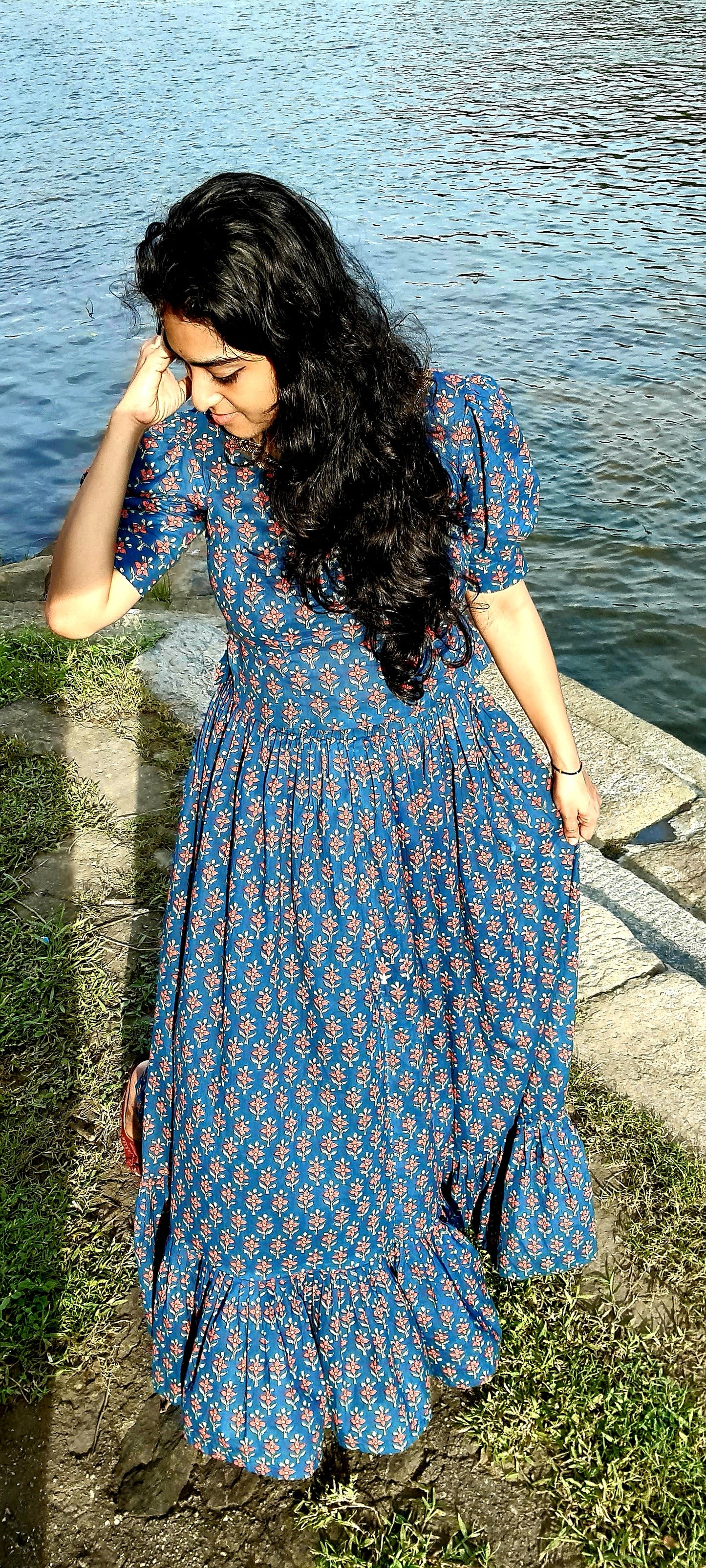 Elegance in Simplicity: Cotton Skirt ANd Crop TOp