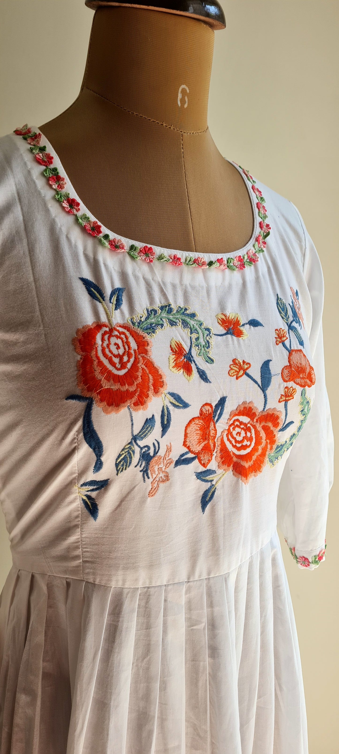 White Embroidery Floral
