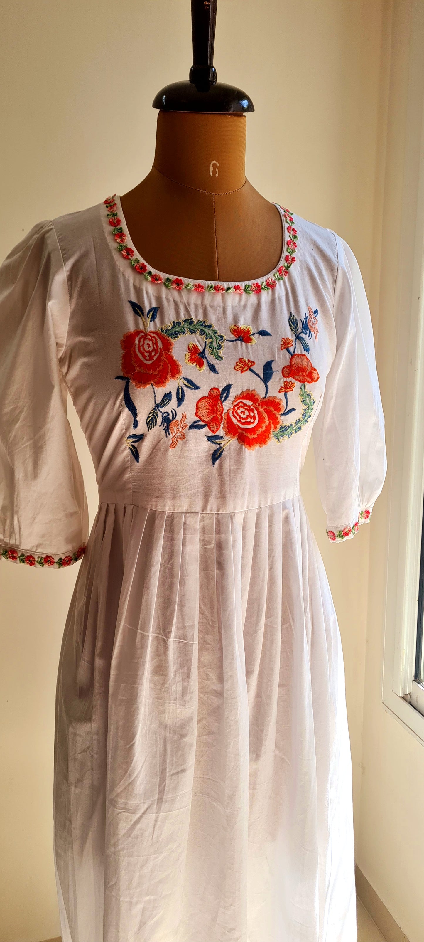 White Embroidery Floral