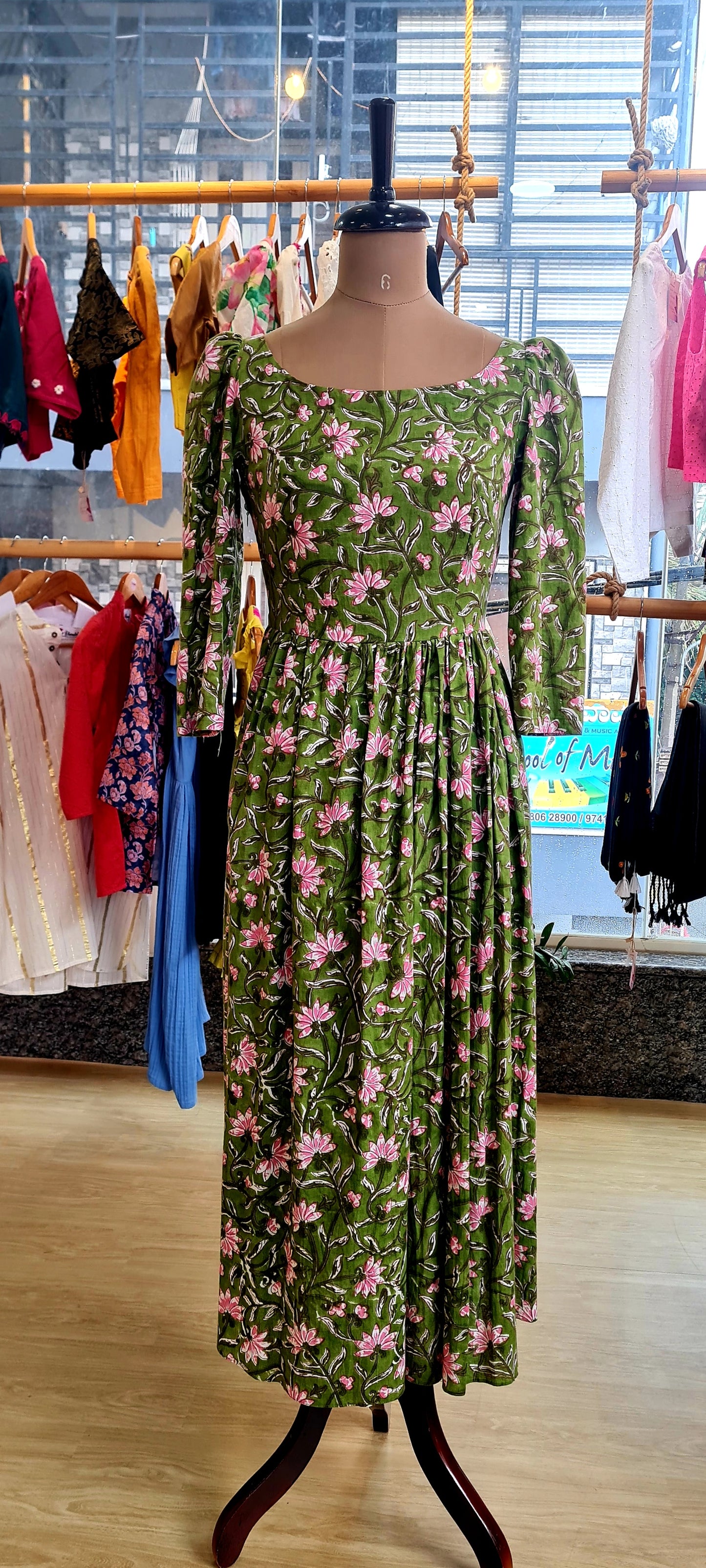 The Green Lotus Petal Frock