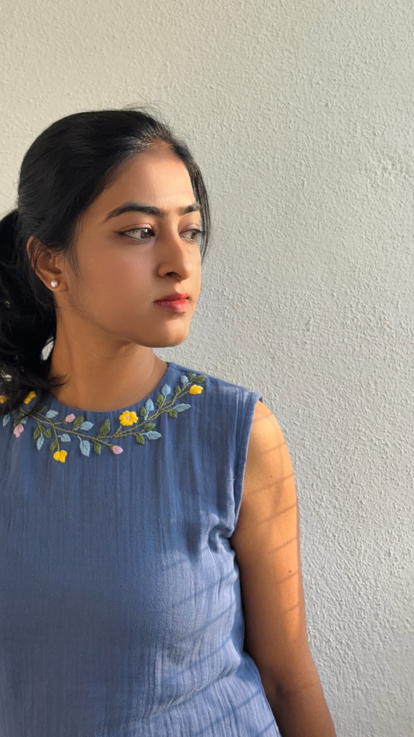Blue meadow Tunic