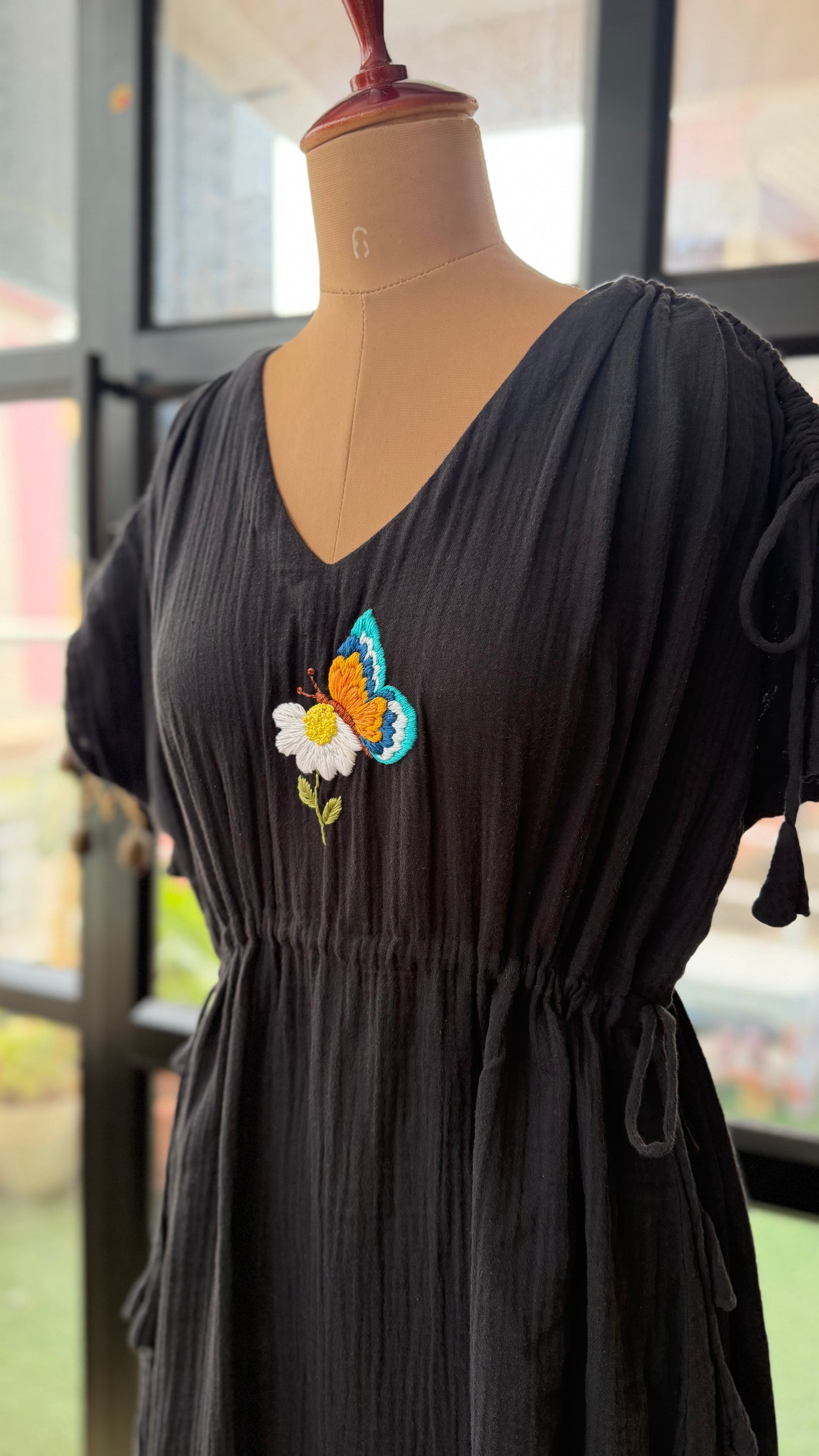 Flutter Bloom Tie Dress