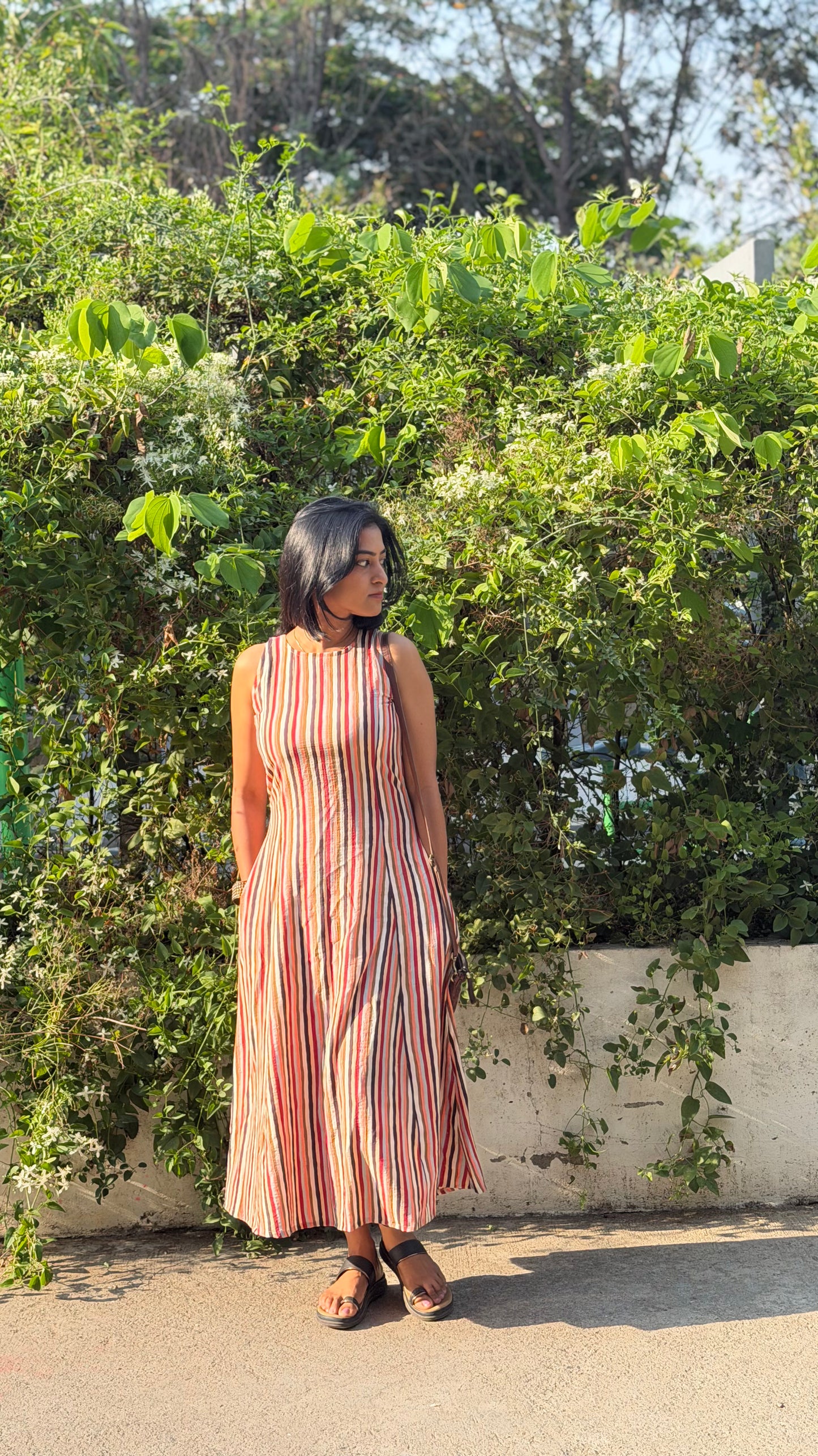 Rust & Rhythm Striped Dress