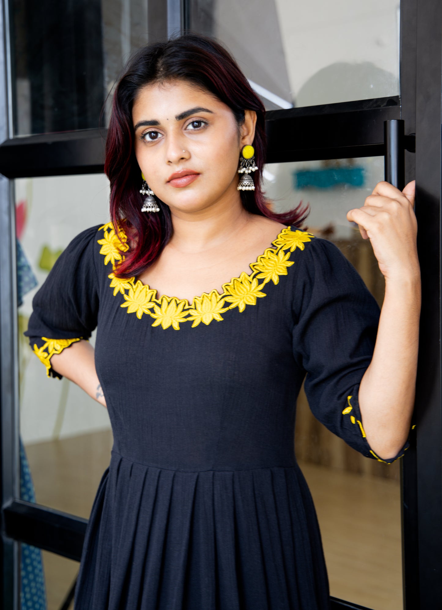 Elegant Lotus Bloom Frock