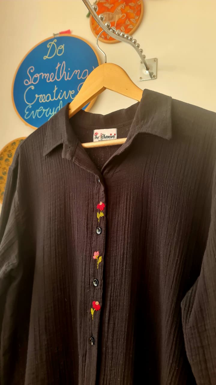 Midnight Bloom Shirt(SH0007)