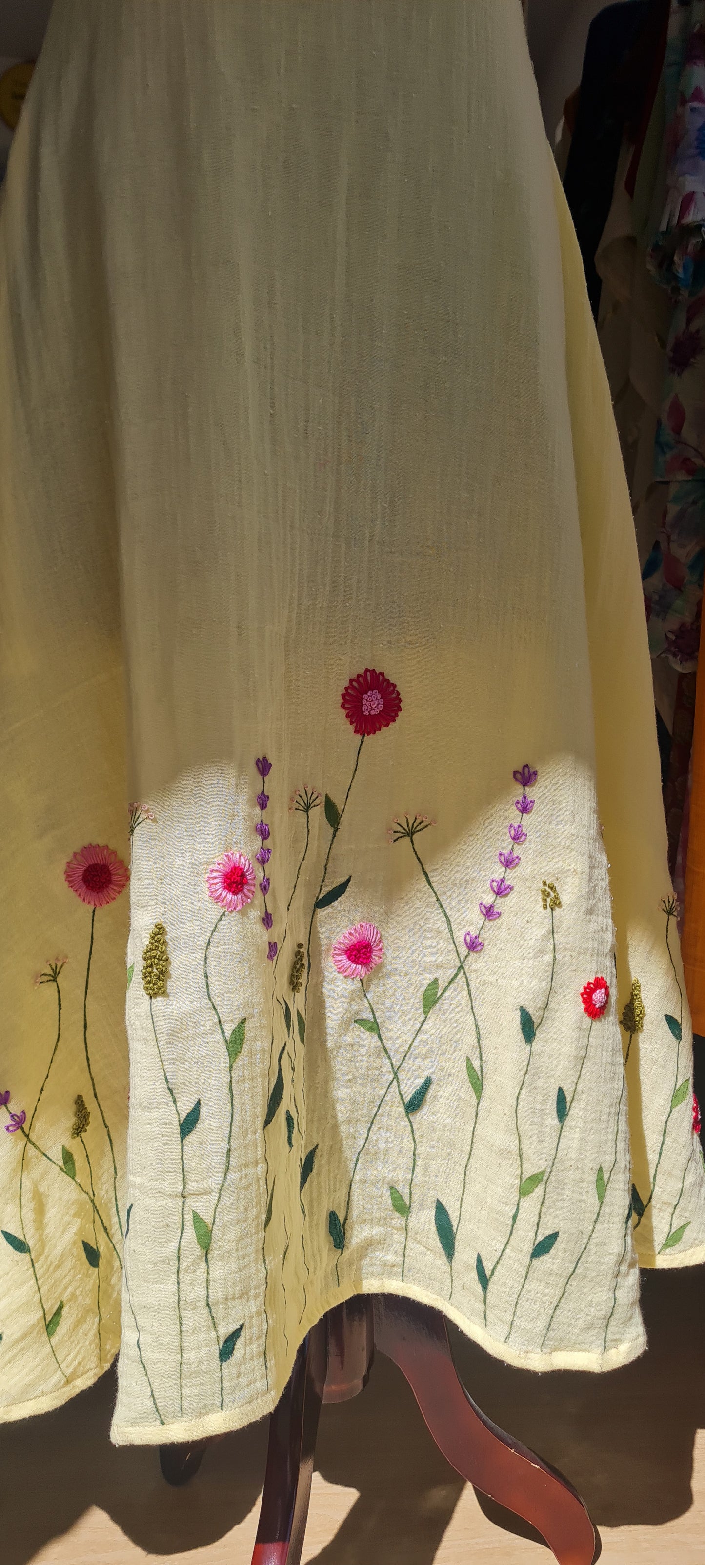 Spring Florals: Gauze Double Cotton Frock