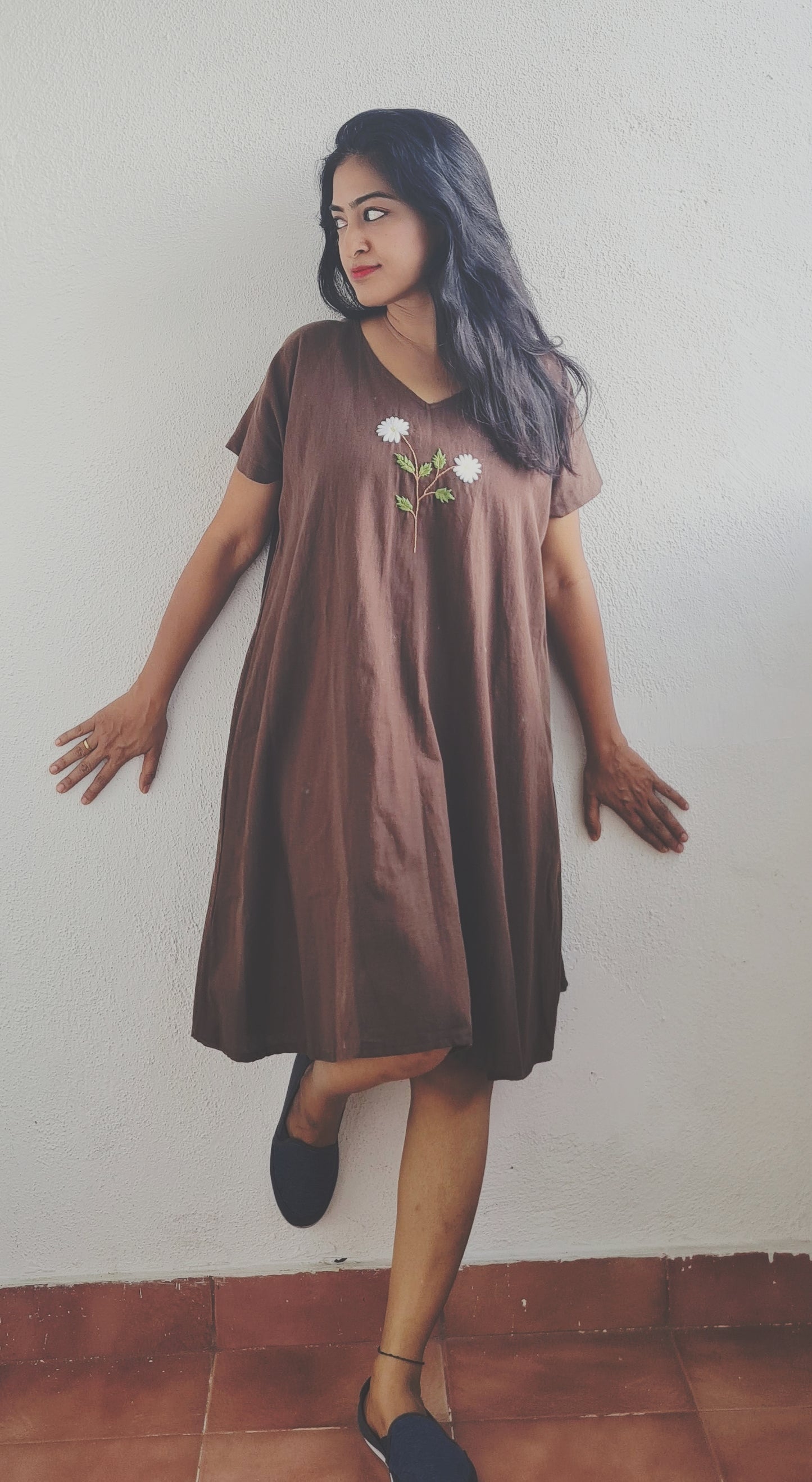 We love Brown...Whispers of White Blooms..