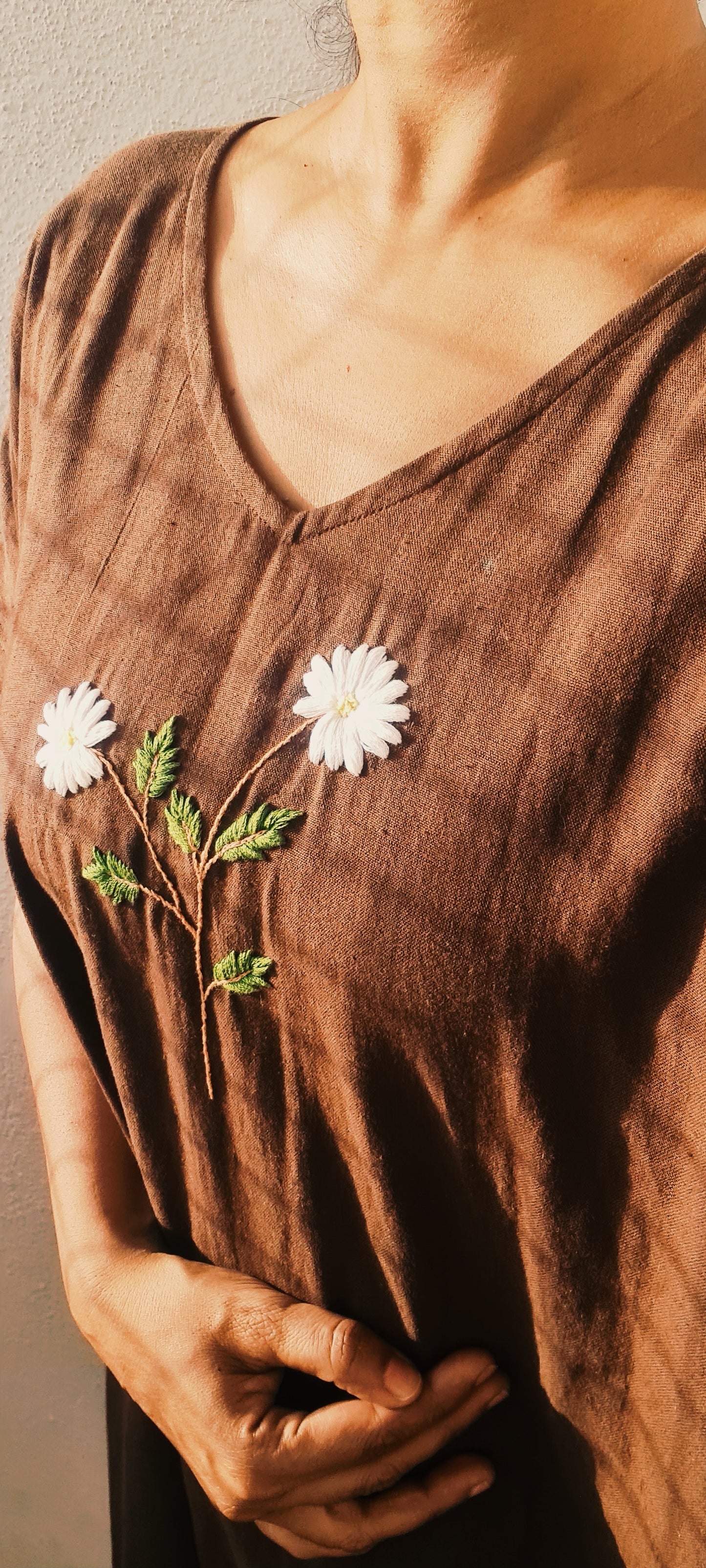 We love Brown...Whispers of White Blooms..