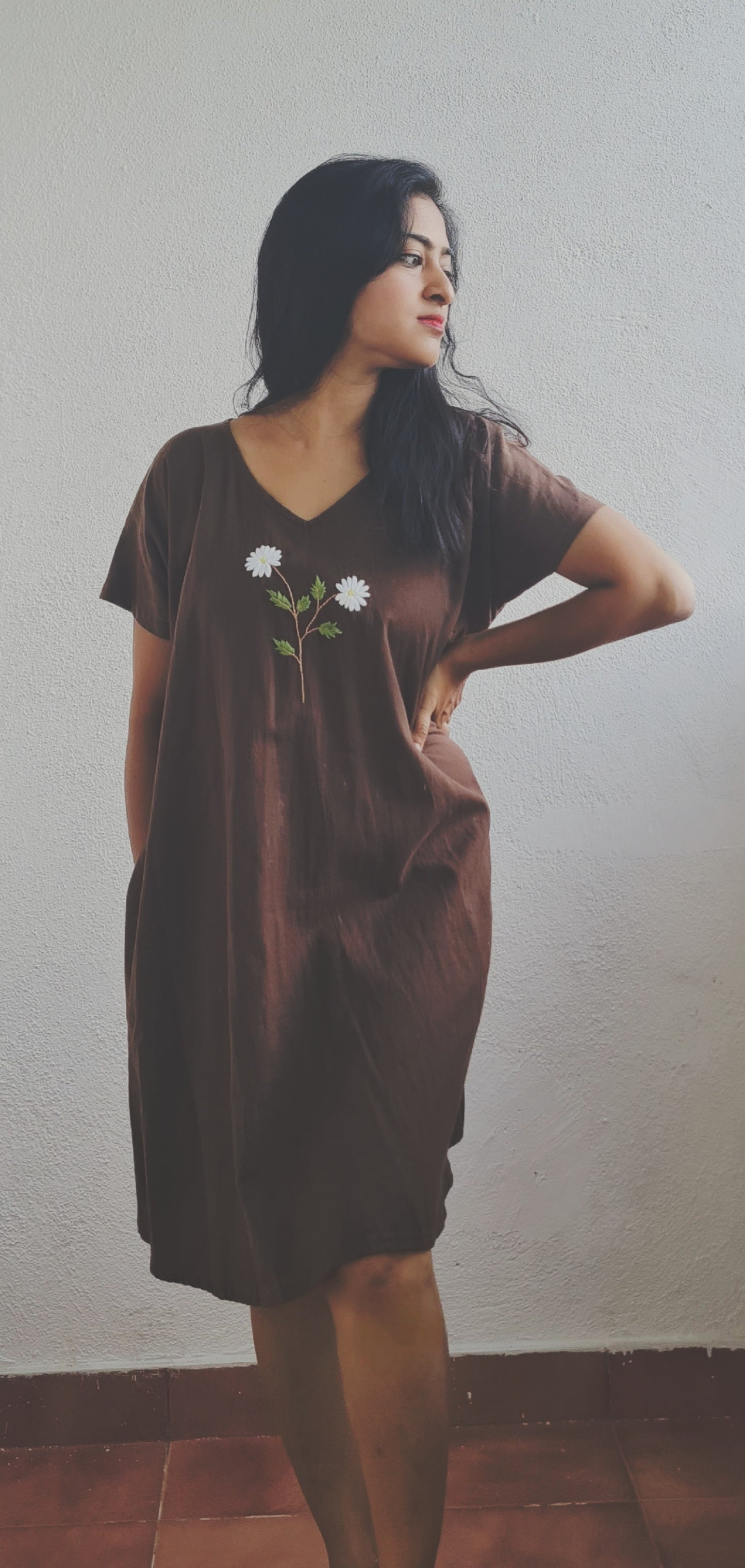 We love Brown...Whispers of White Blooms..