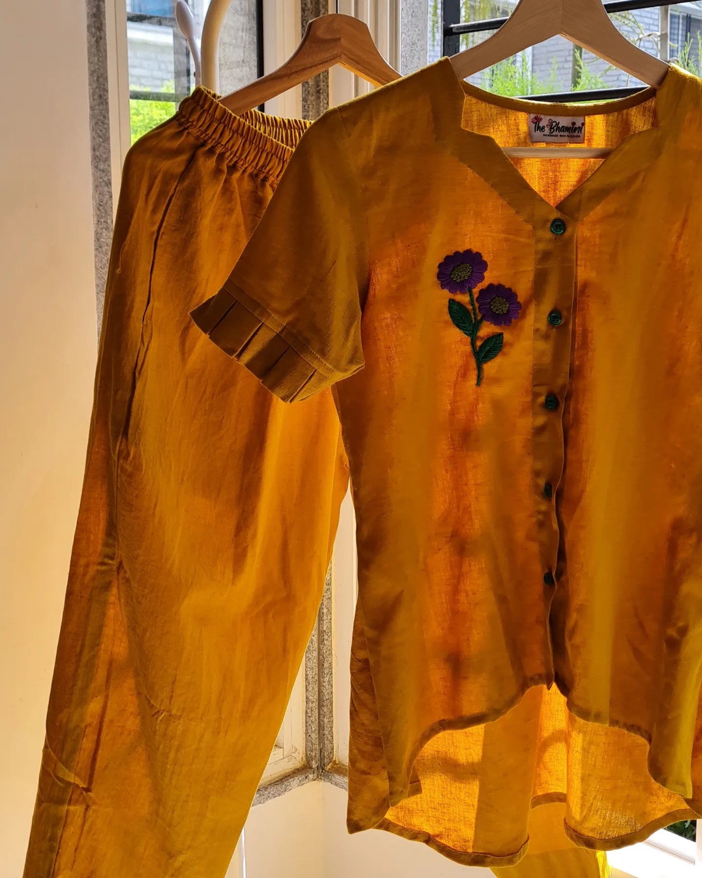 Golden Blooms Ensemble Coord Set..