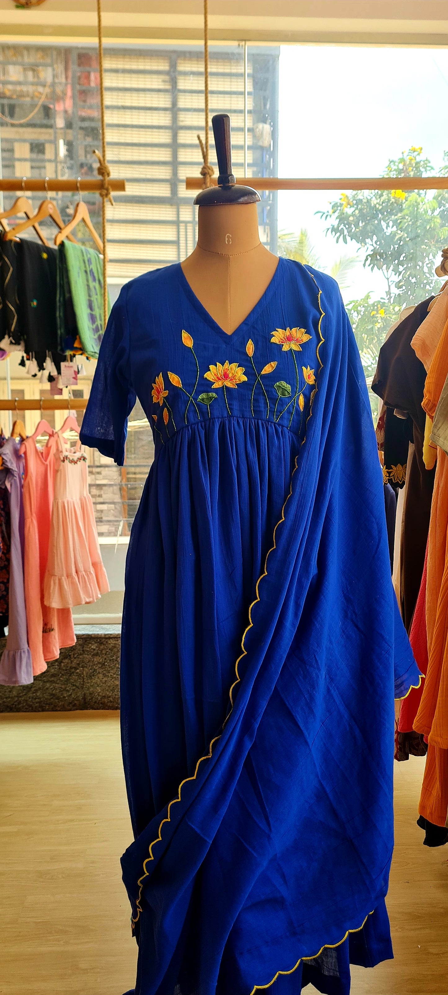 Beauty of The Waves Alia Cut Frock