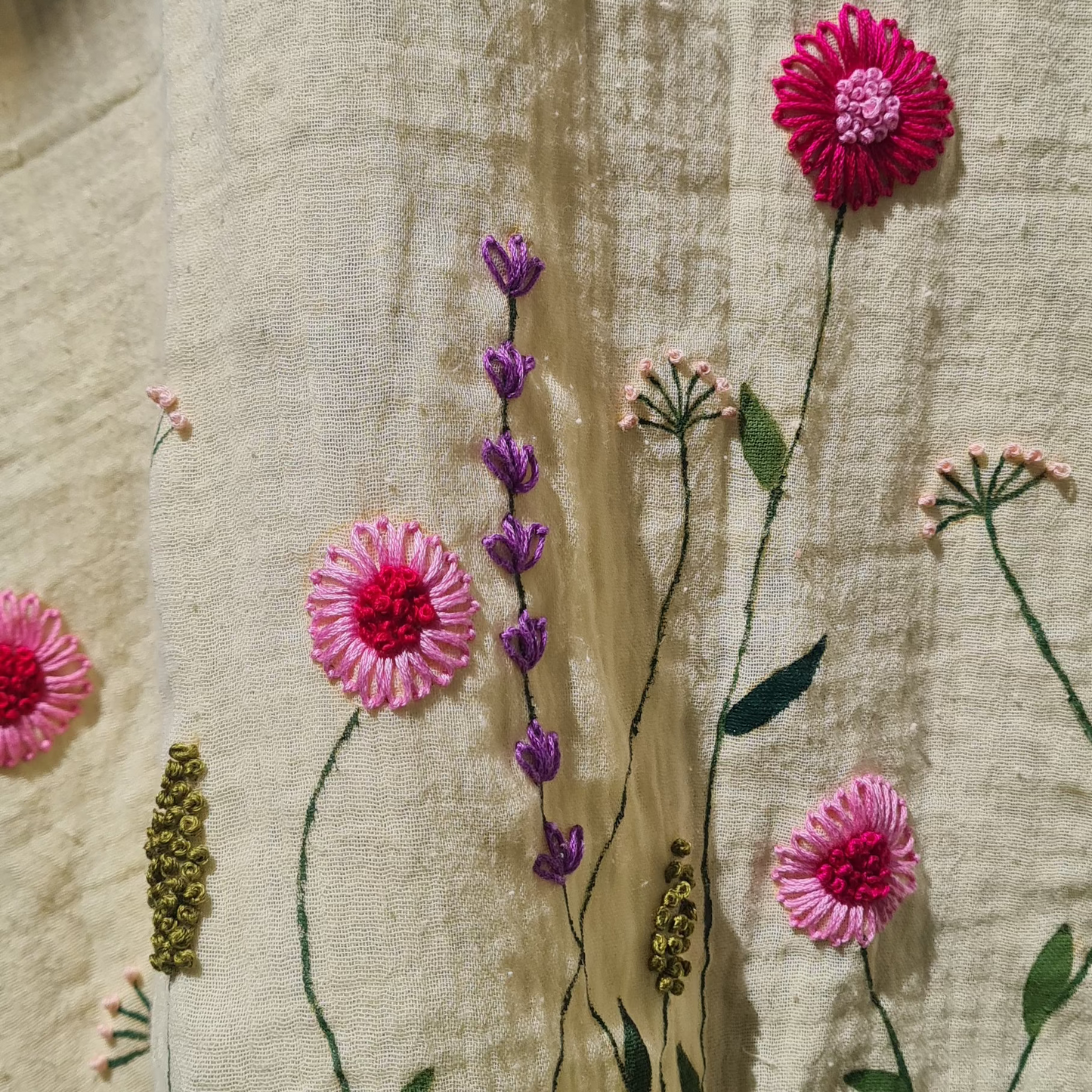 Spring Florals: Gauze Double Cotton Frock