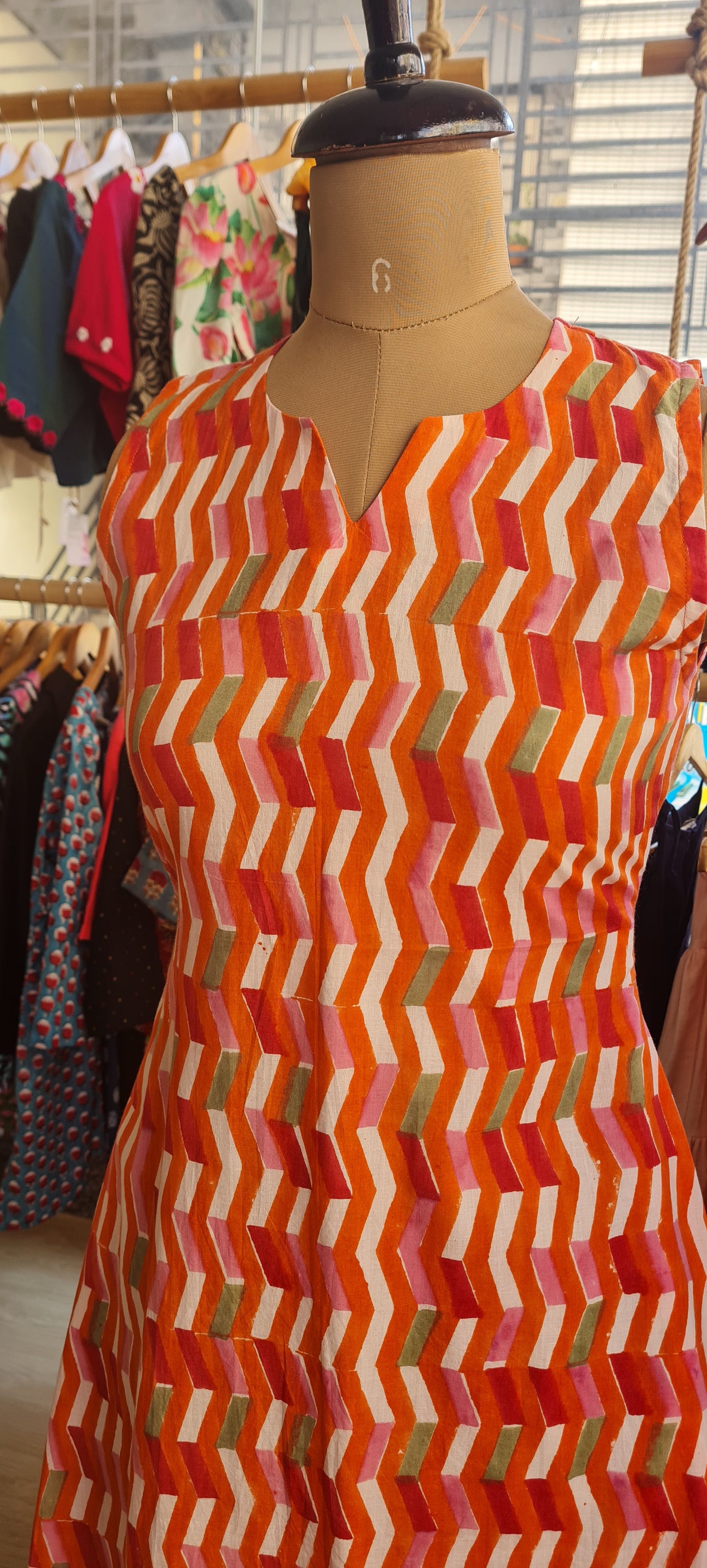 Zigzag Zing: Colorful Pocket Frock