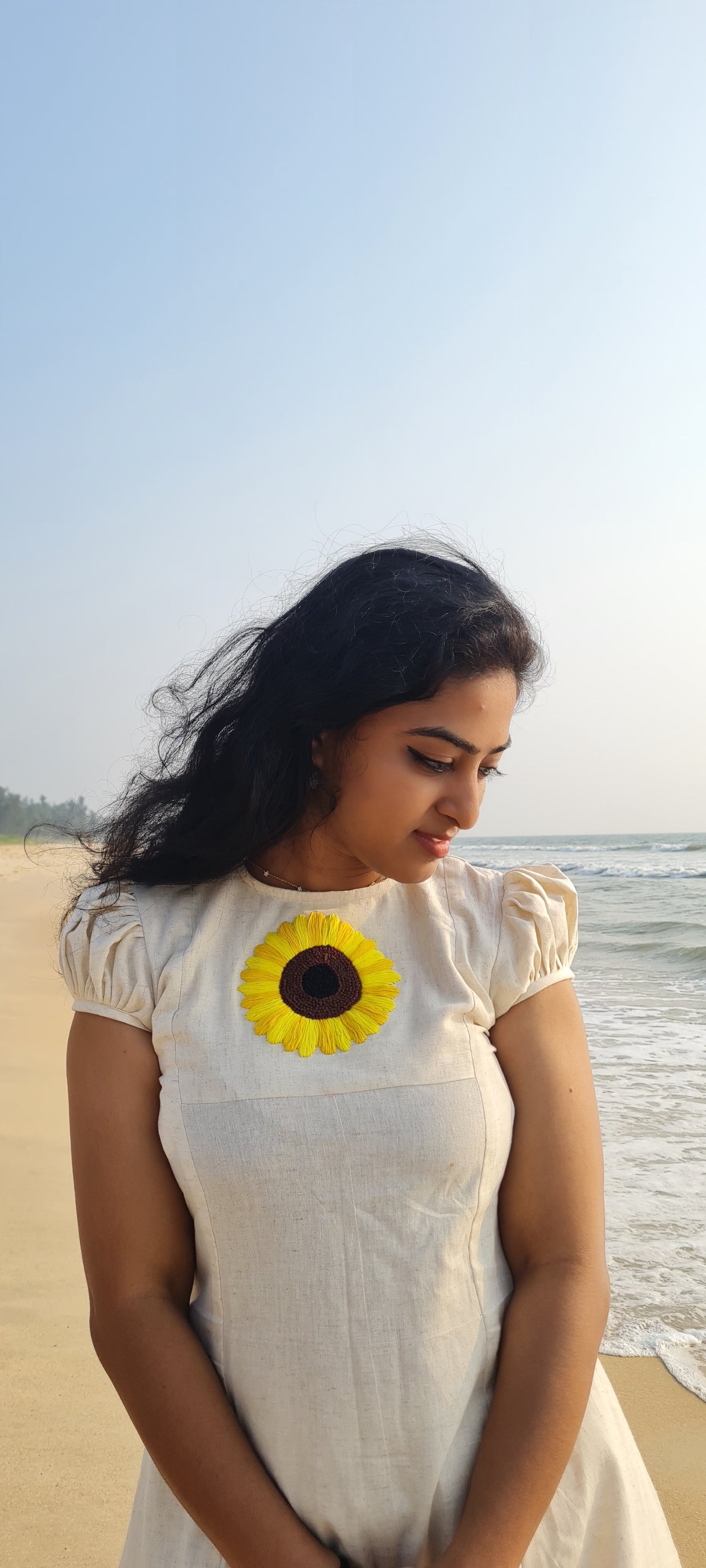 SunflowerCharm Kurti Bottom Set