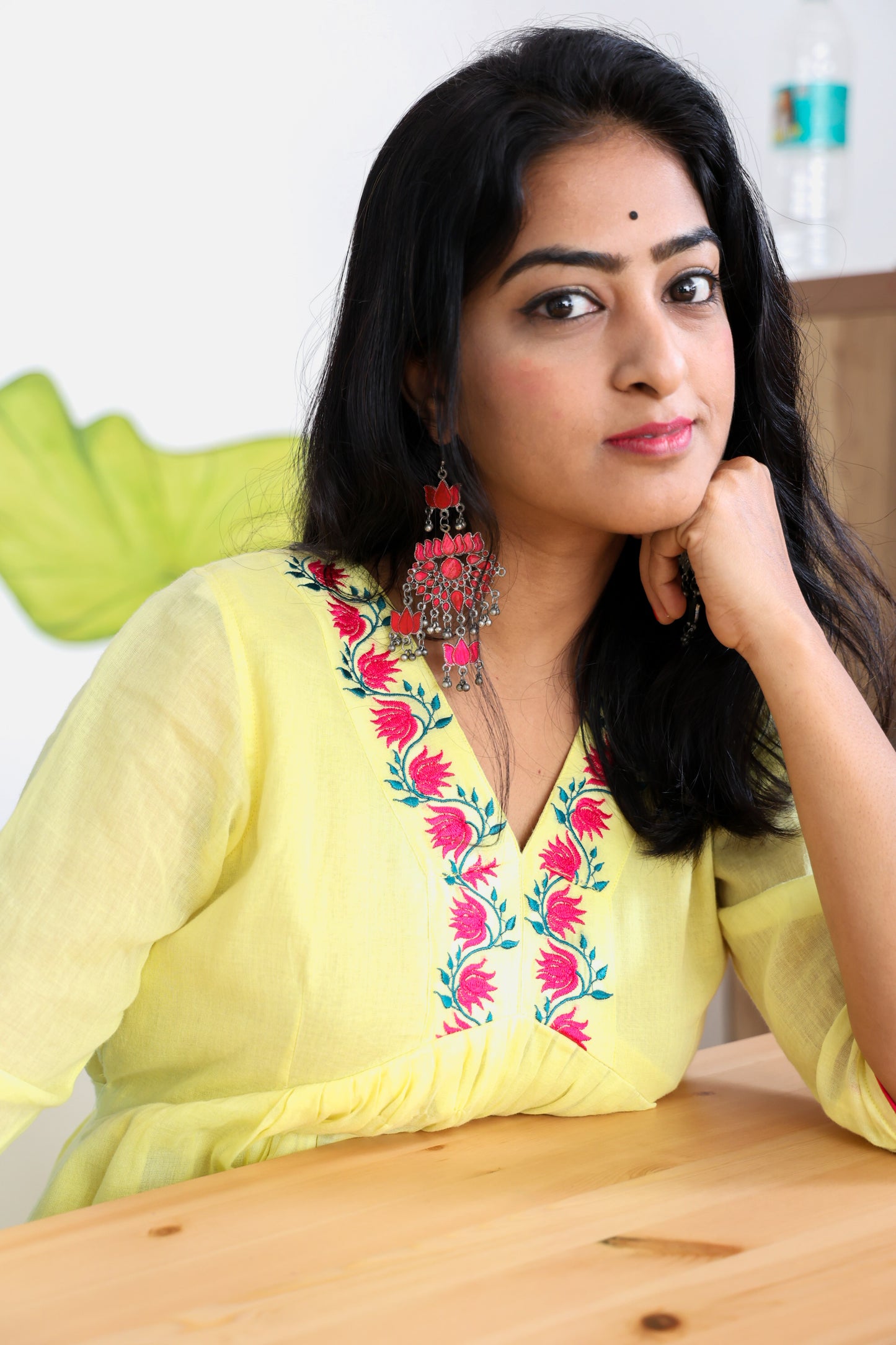 The Yellow Mul Cotton Frock