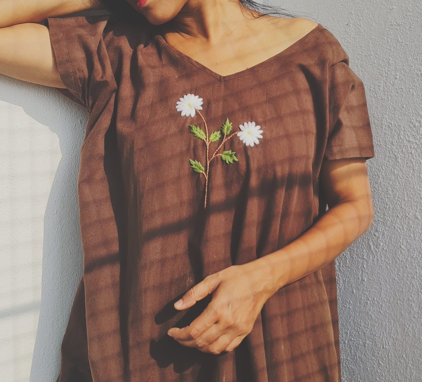 We love Brown...Whispers of White Blooms..