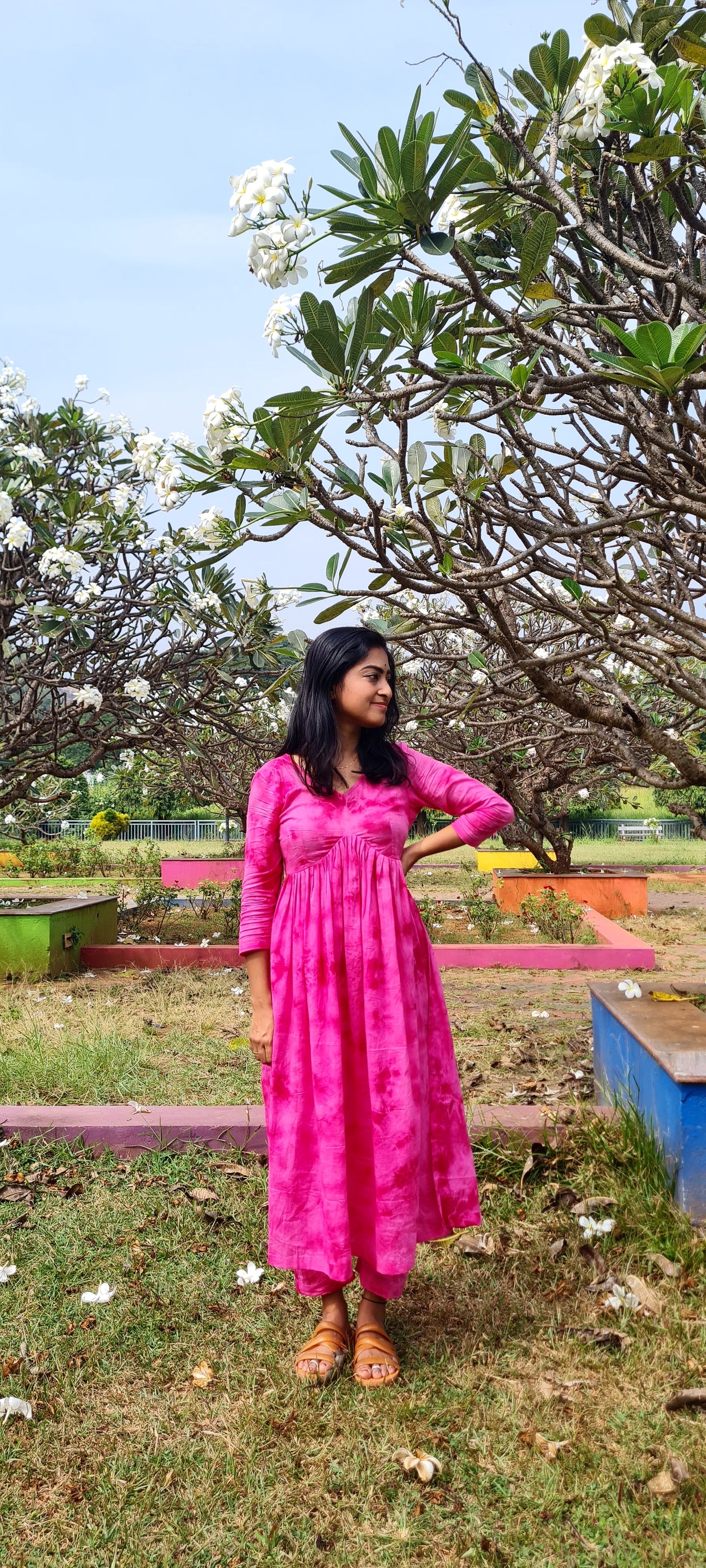 Blush Bloom: Hand-Dyed Pink Tie-Dye Set