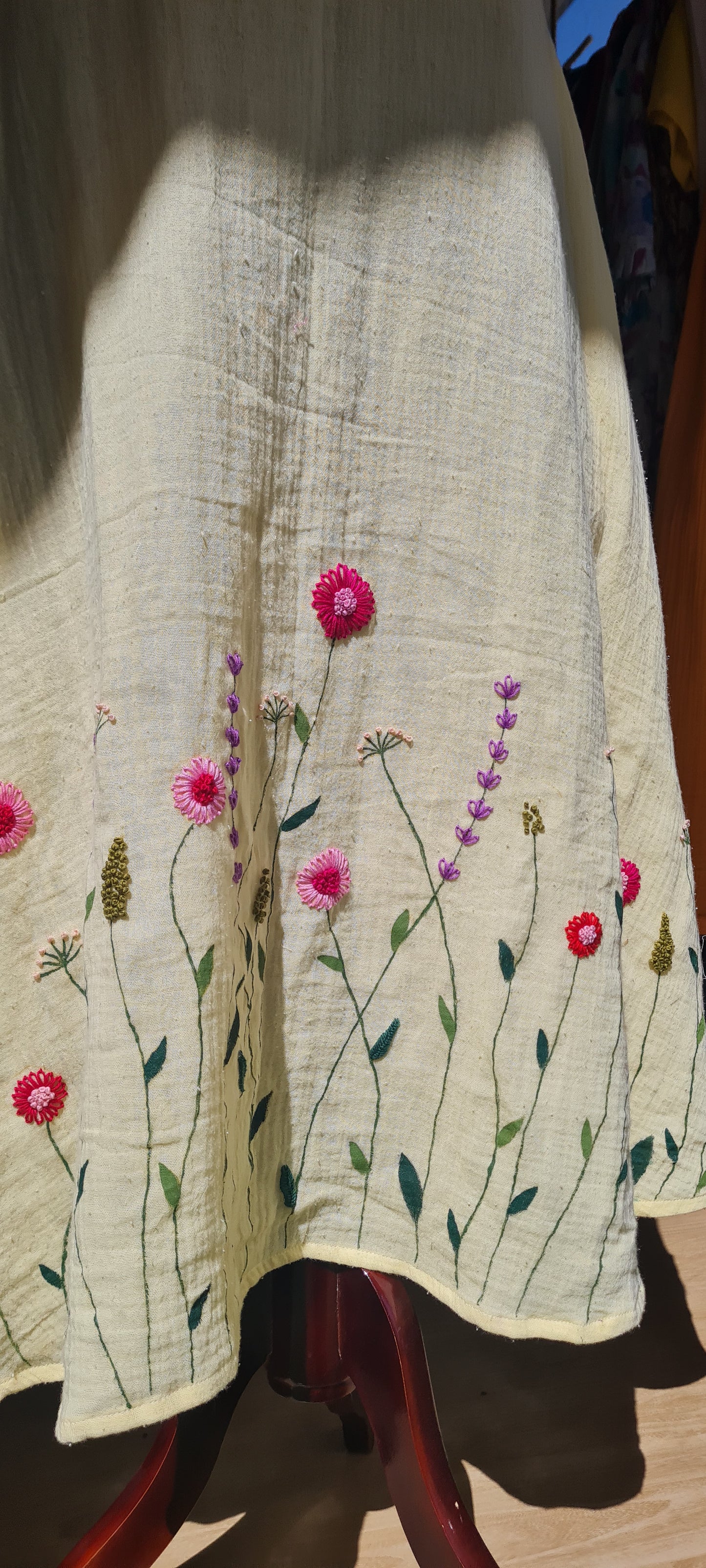 Spring Florals: Gauze Double Cotton Frock