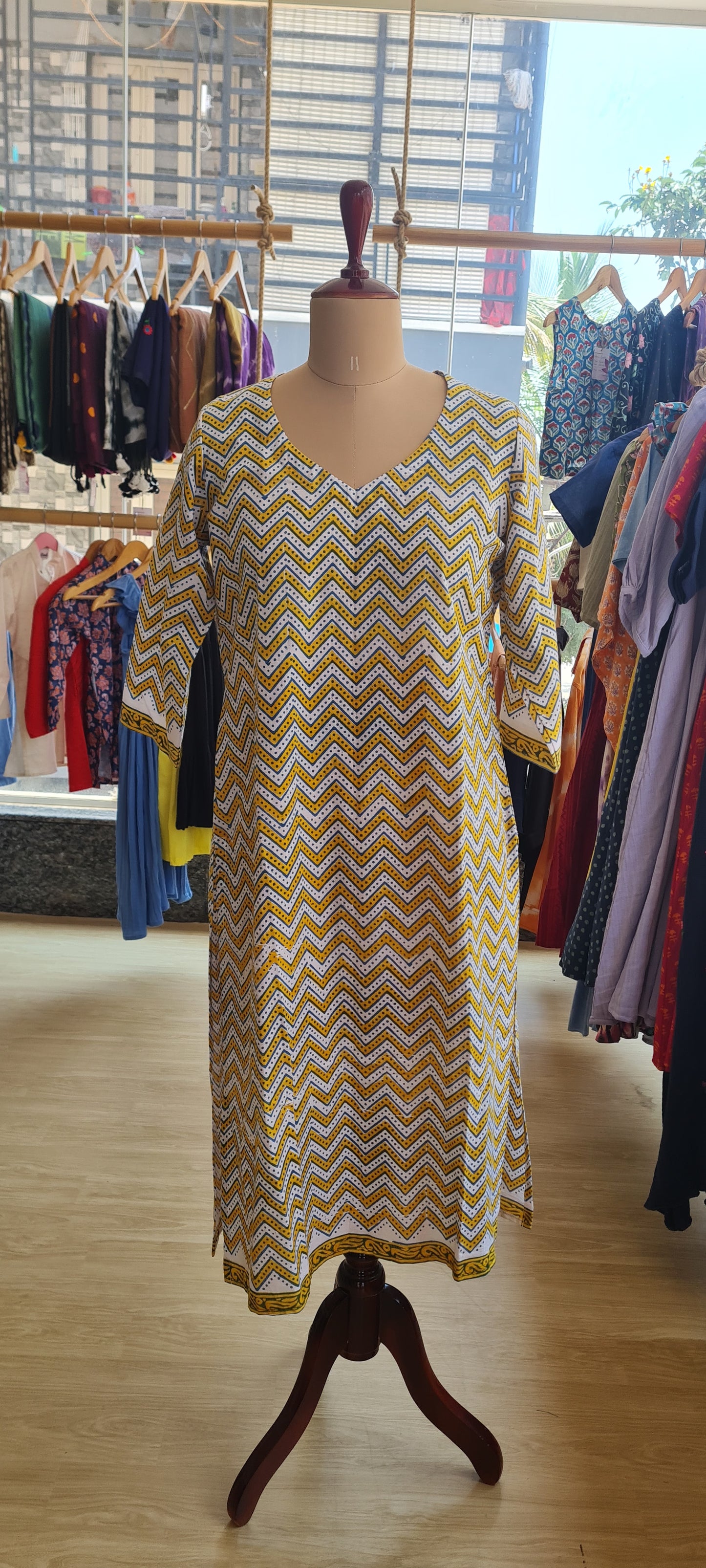 The Stripe Cotton Kurti