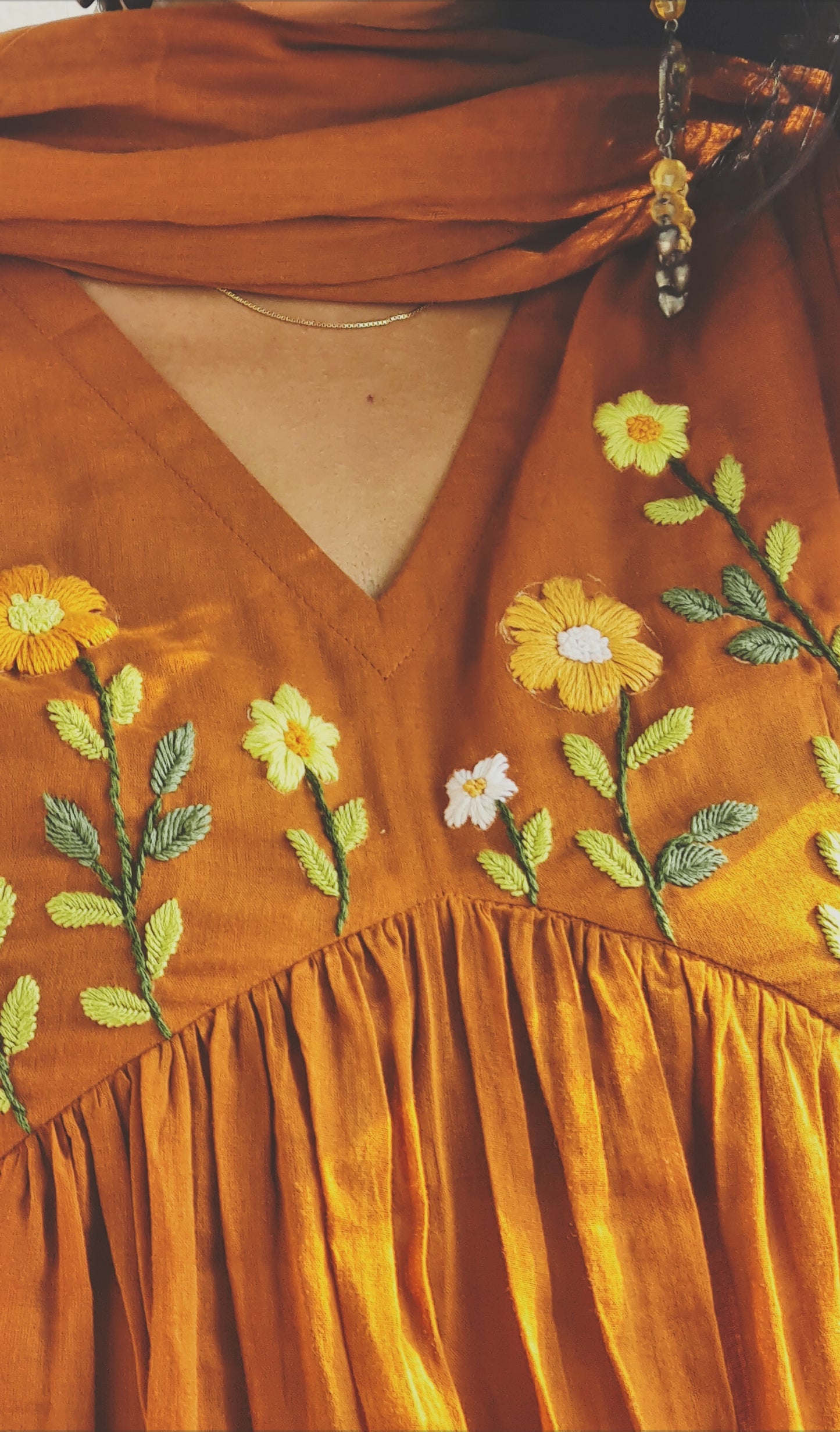 Man vasanai Alia Cut Frock and Dupatta. .Embracing the essence of nature