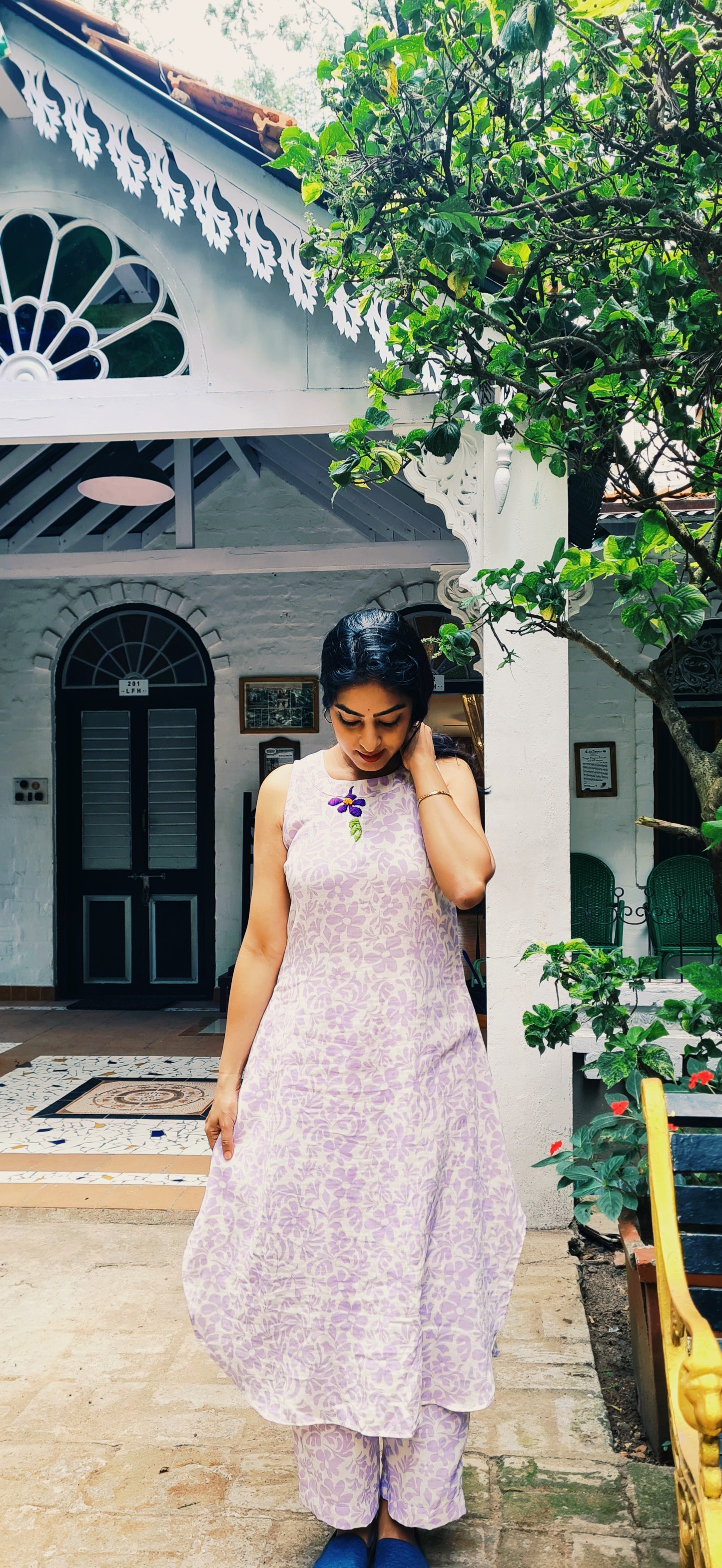 Blooming Comfort Lavender Gauze Coord Set