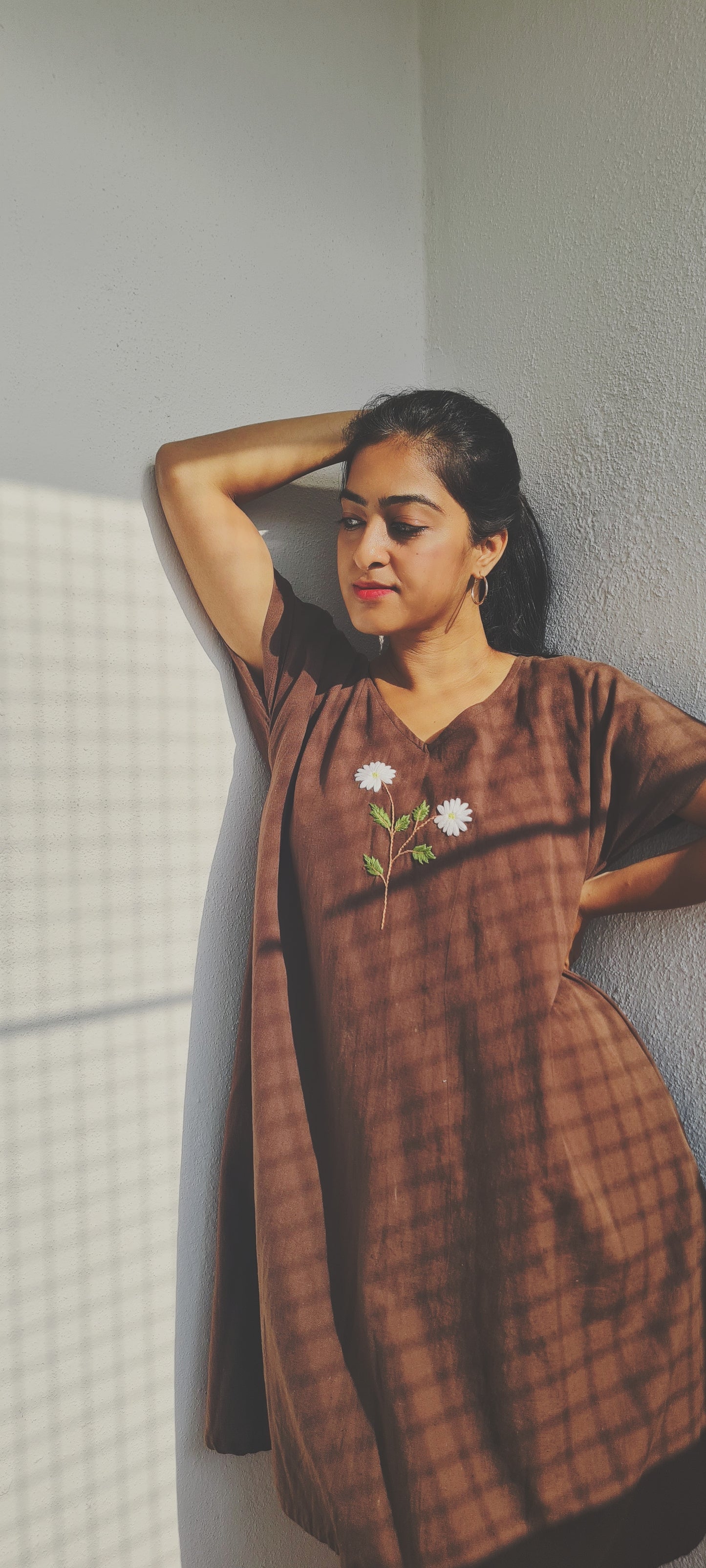 We love Brown...Whispers of White Blooms..