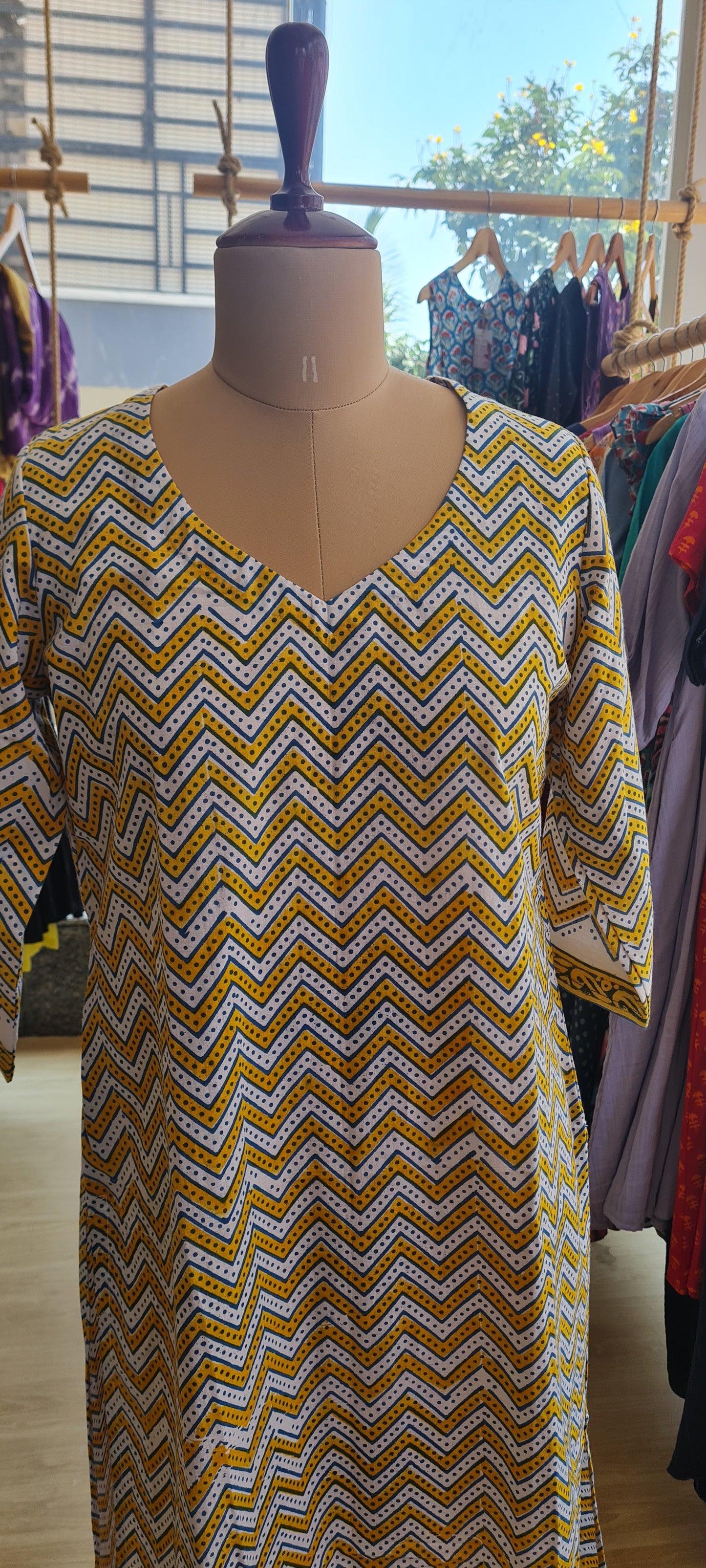 The Stripe Cotton Kurti
