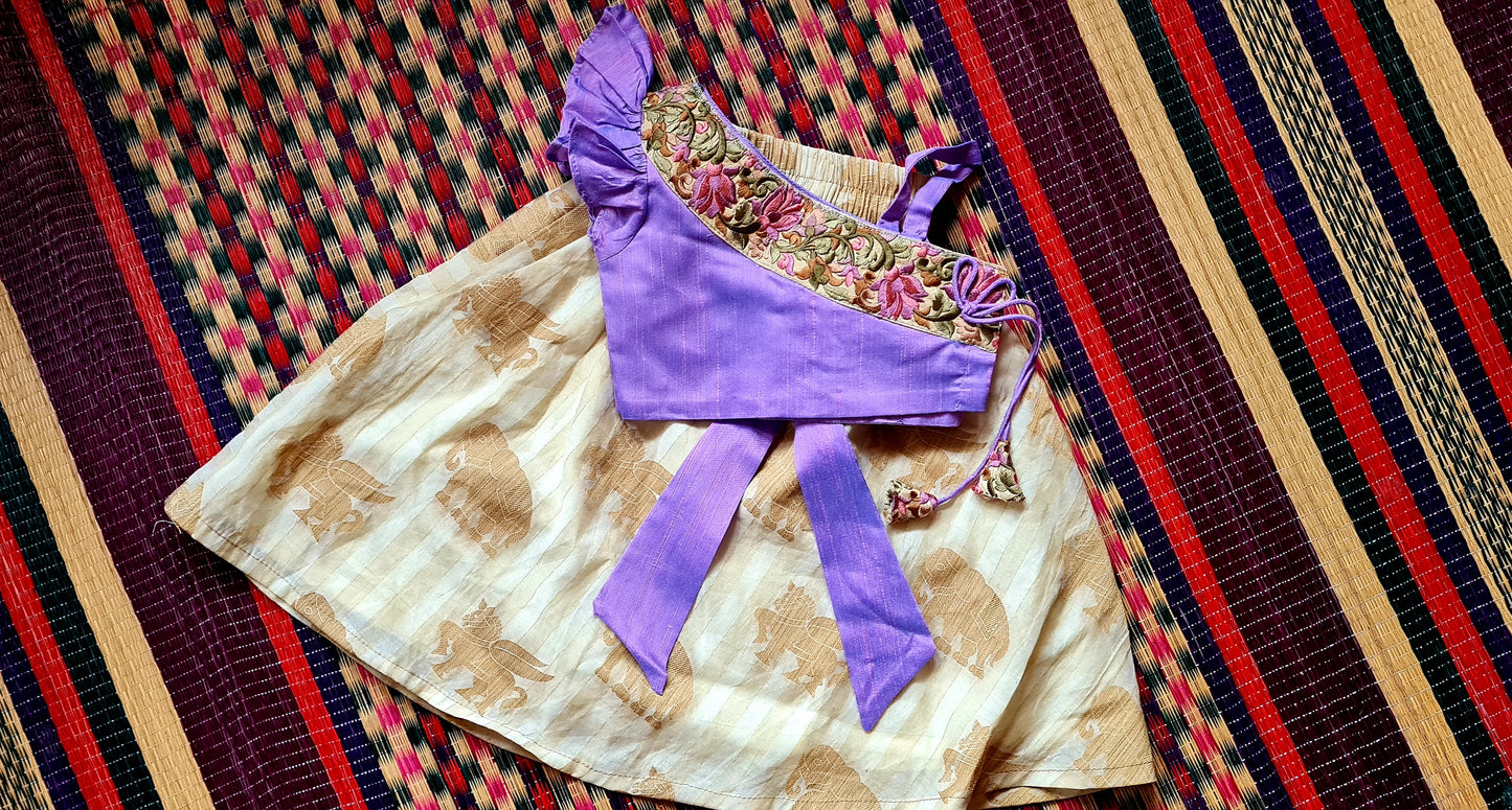 Onam Special Skirt And Crop Top