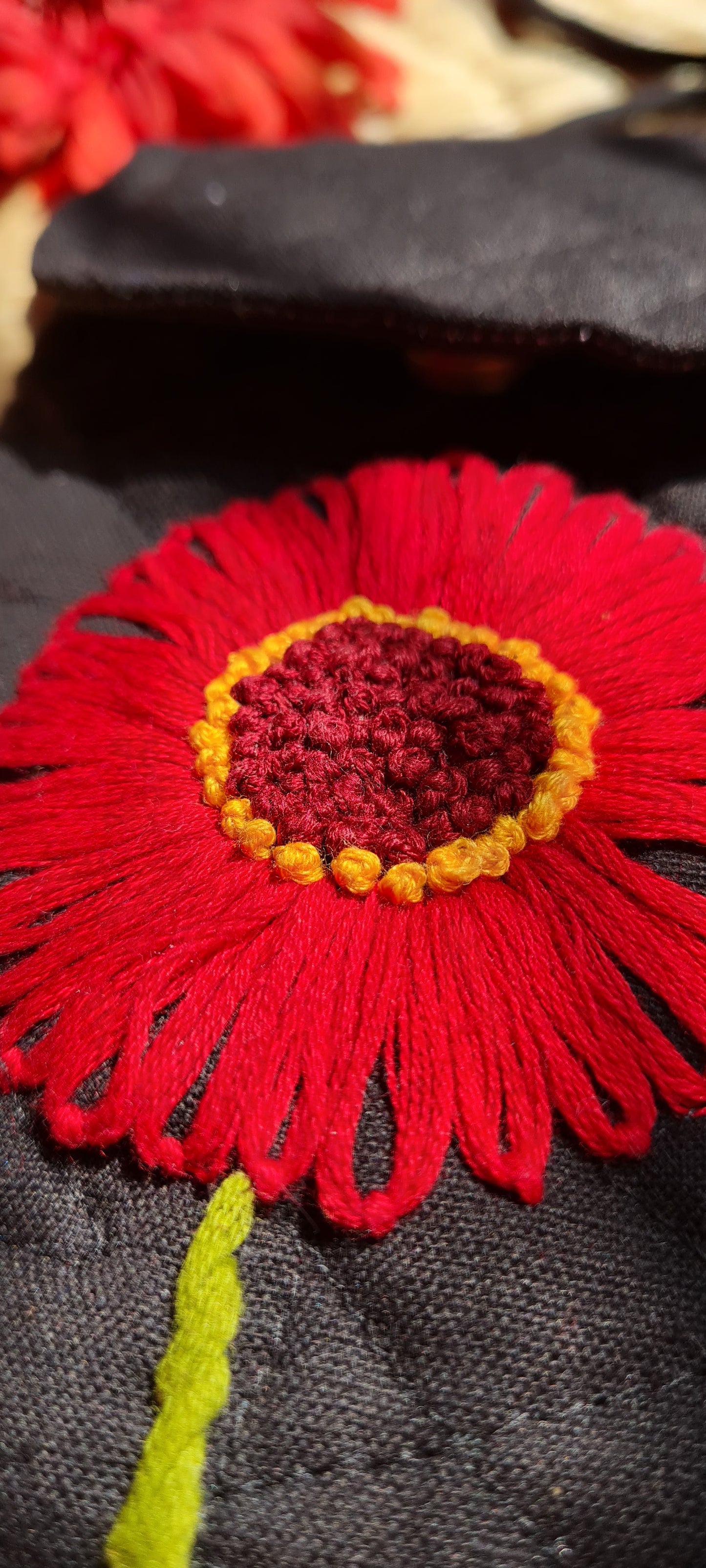 Red Flower Dreams Sling Bag