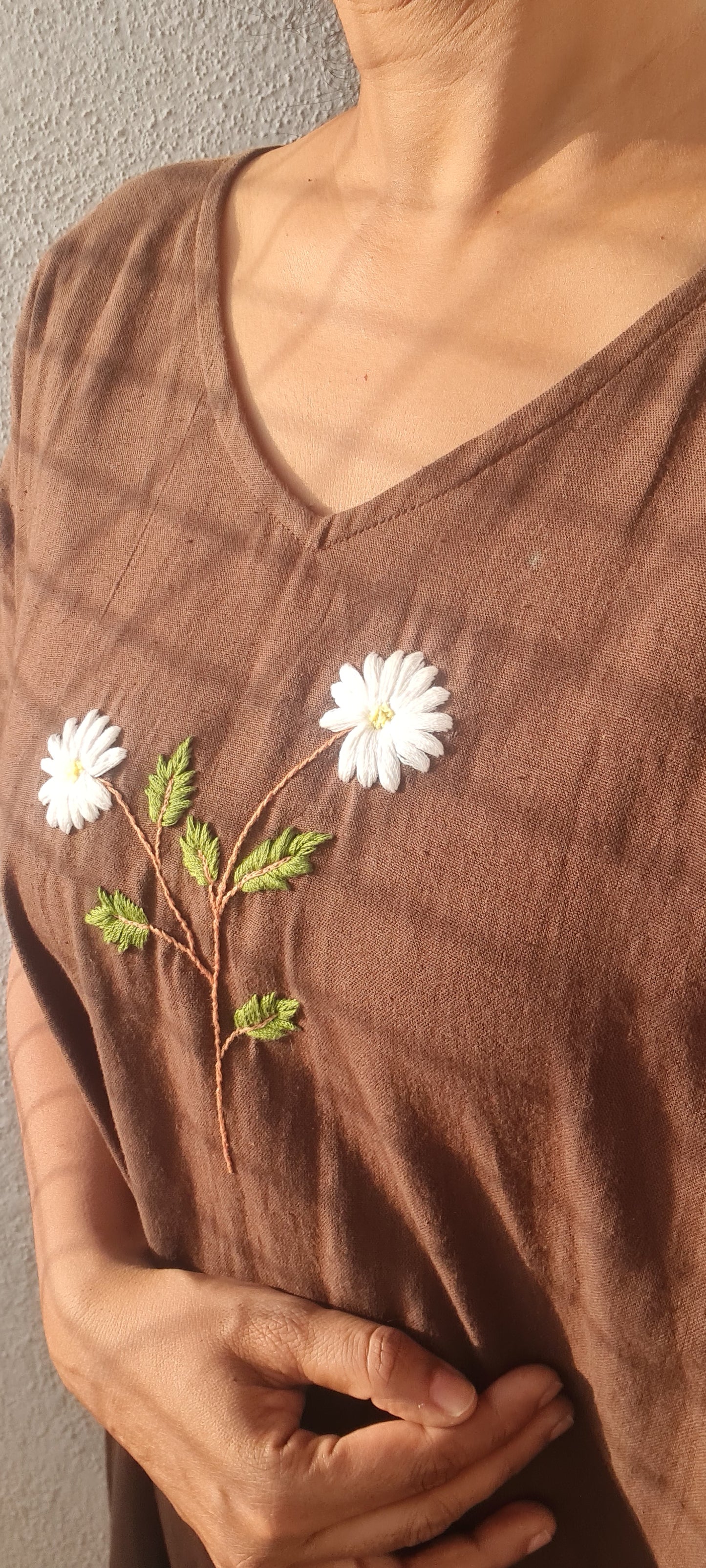 We love Brown...Whispers of White Blooms..