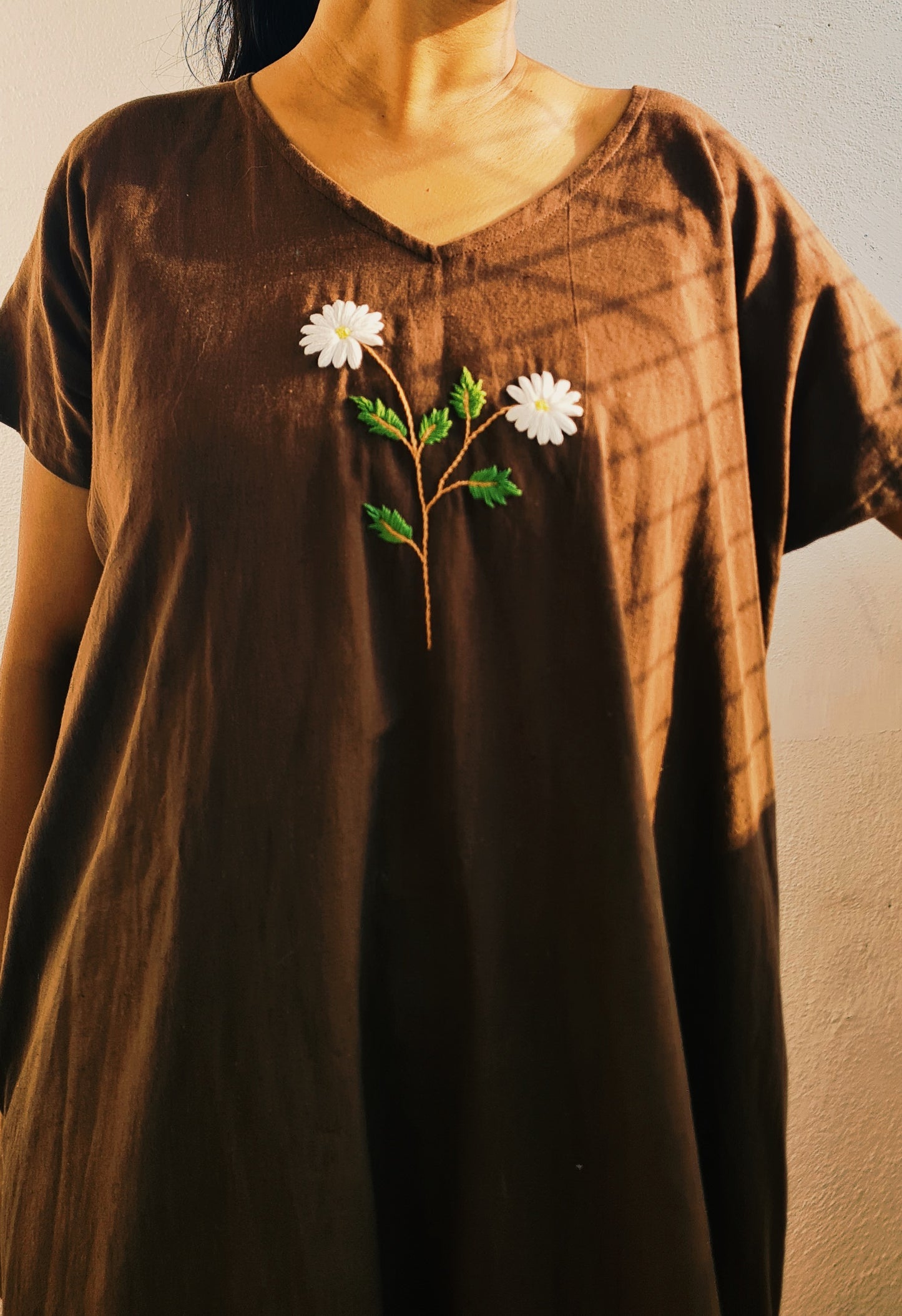 We love Brown...Whispers of White Blooms..