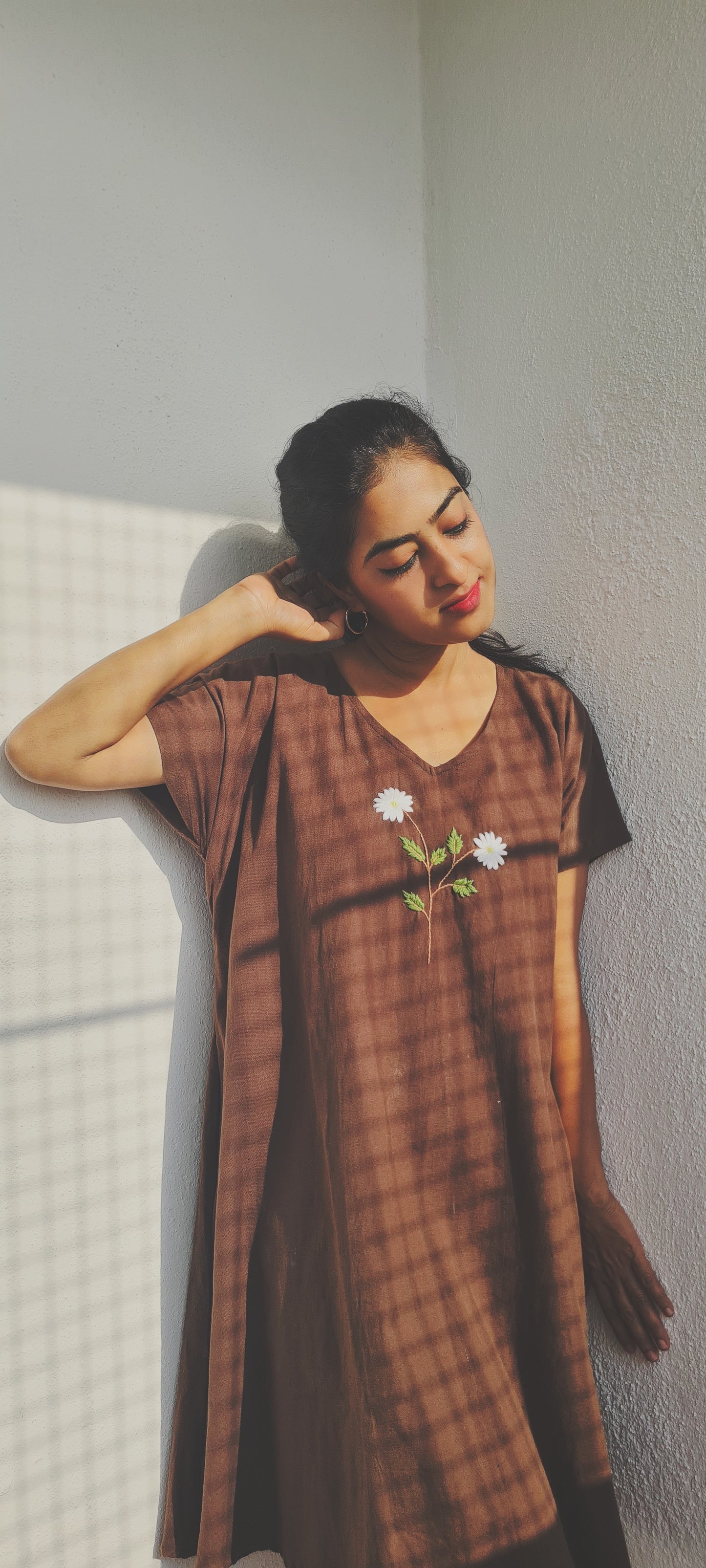 We love Brown...Whispers of White Blooms..