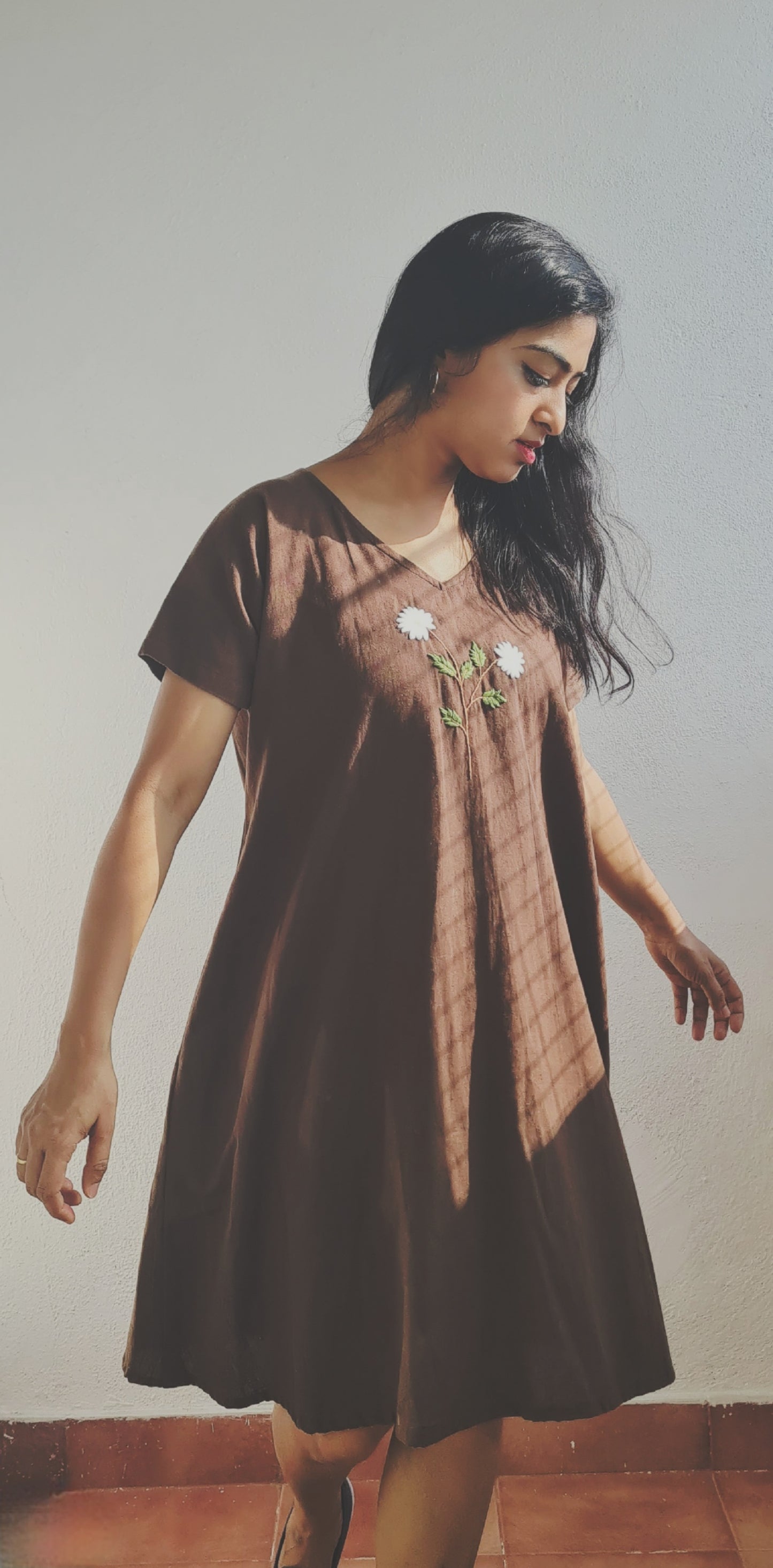 We love Brown...Whispers of White Blooms..