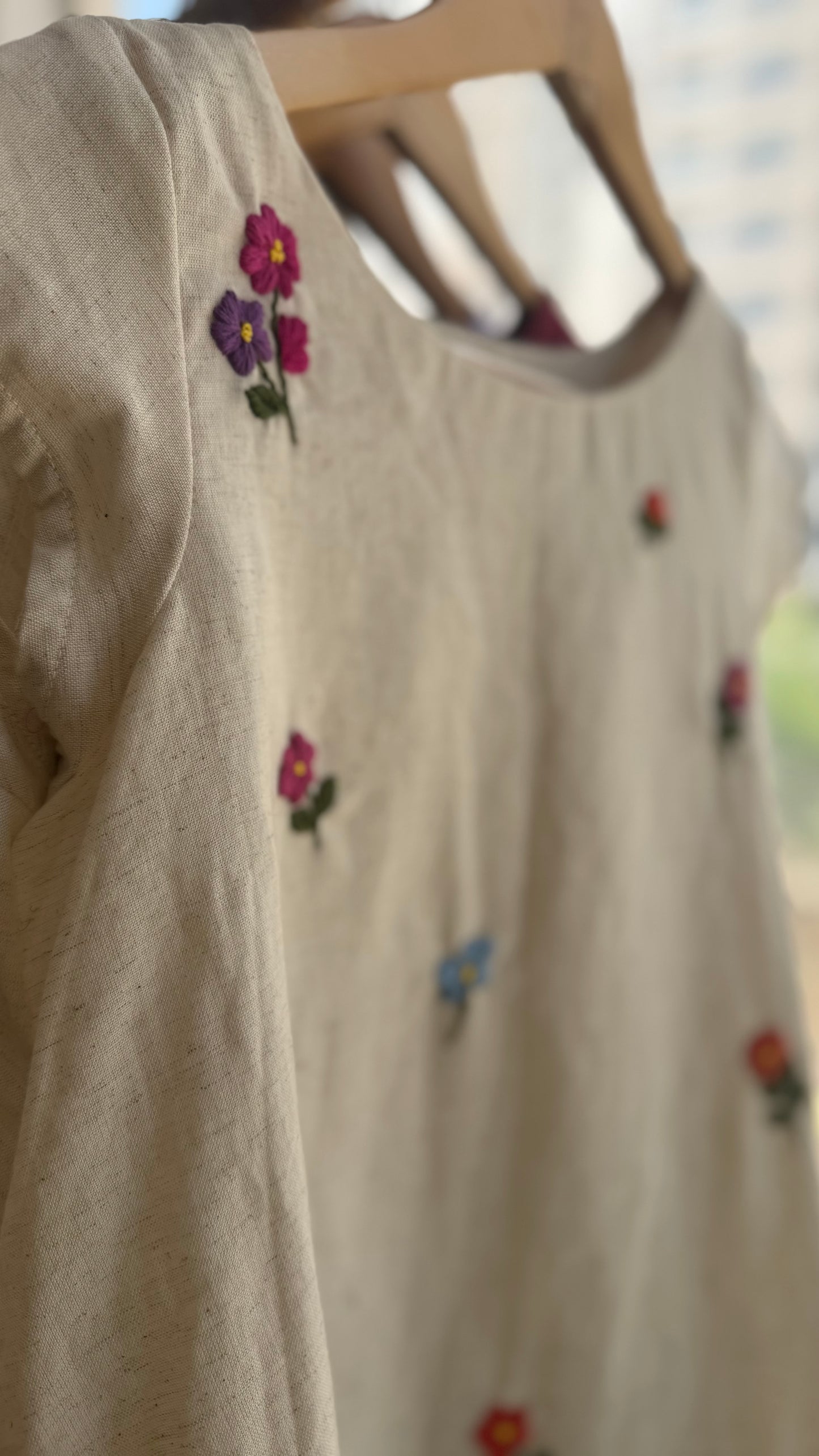 🌼 Meadow – Hand Embroidered Kurta Set 🌼