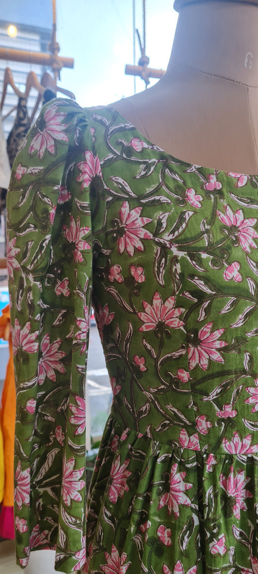 The Green Lotus Petal Frock