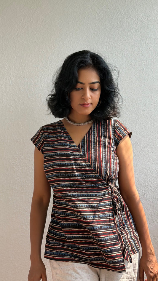 Desert Rhythm Wrap Top