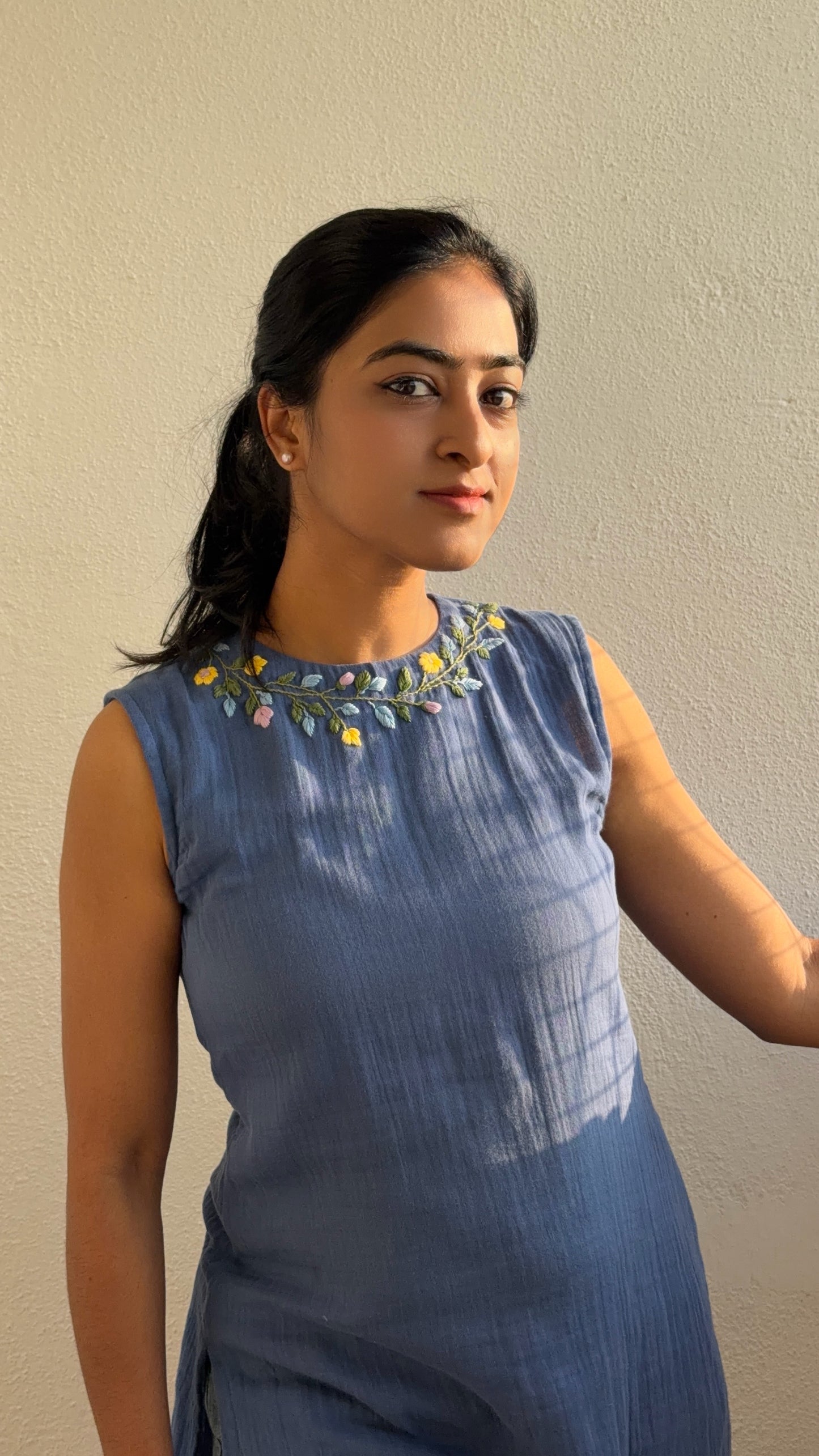 Blue meadow Tunic