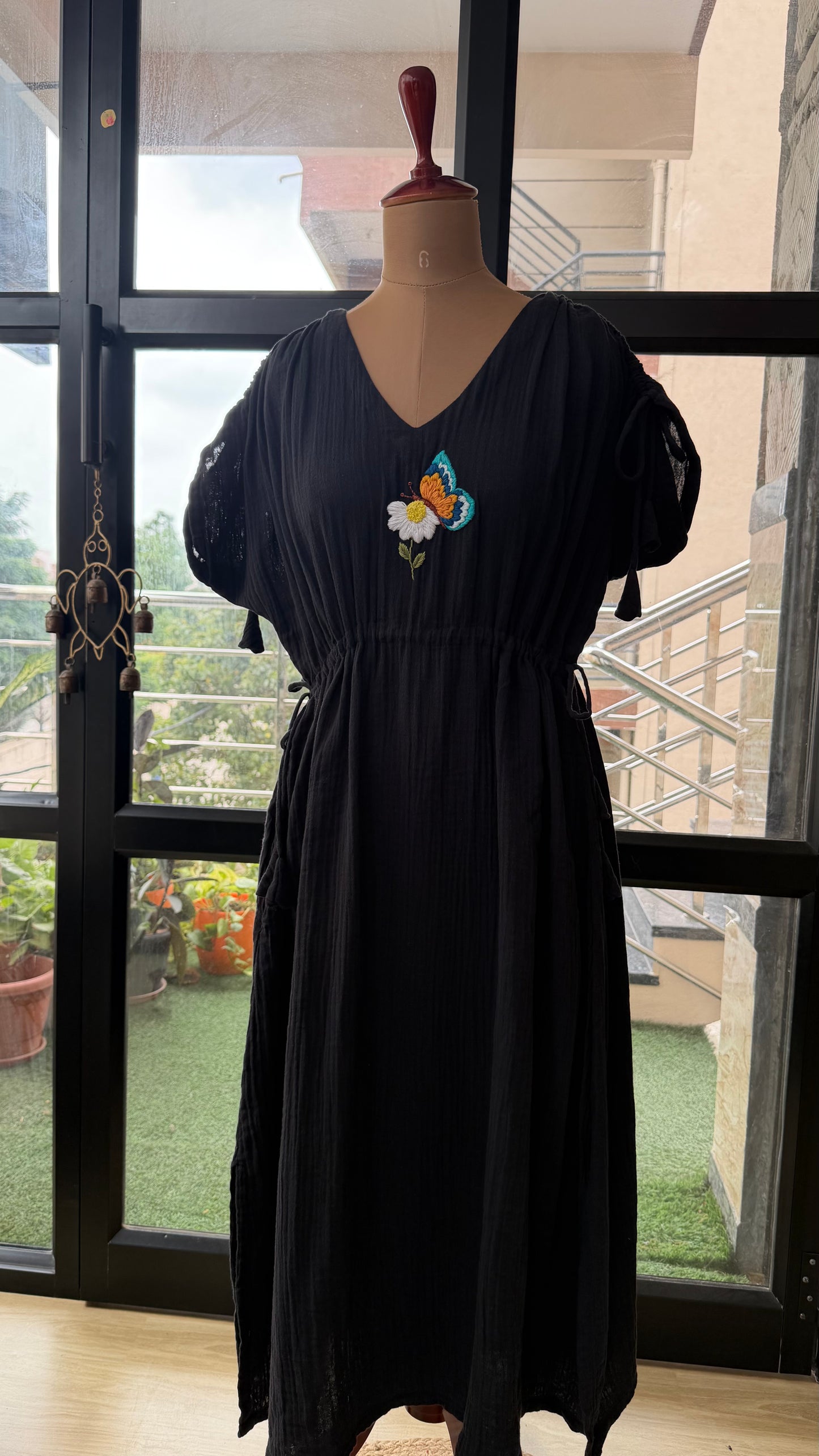 Flutter Bloom Tie Dress