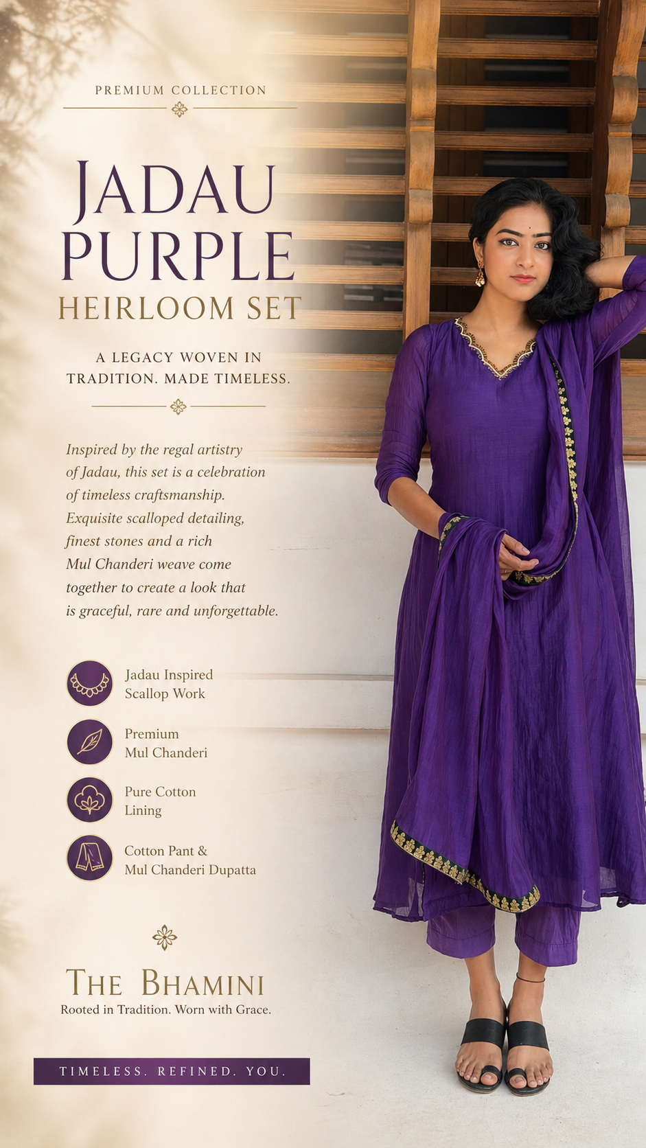Jadau Purple Heirloom Set