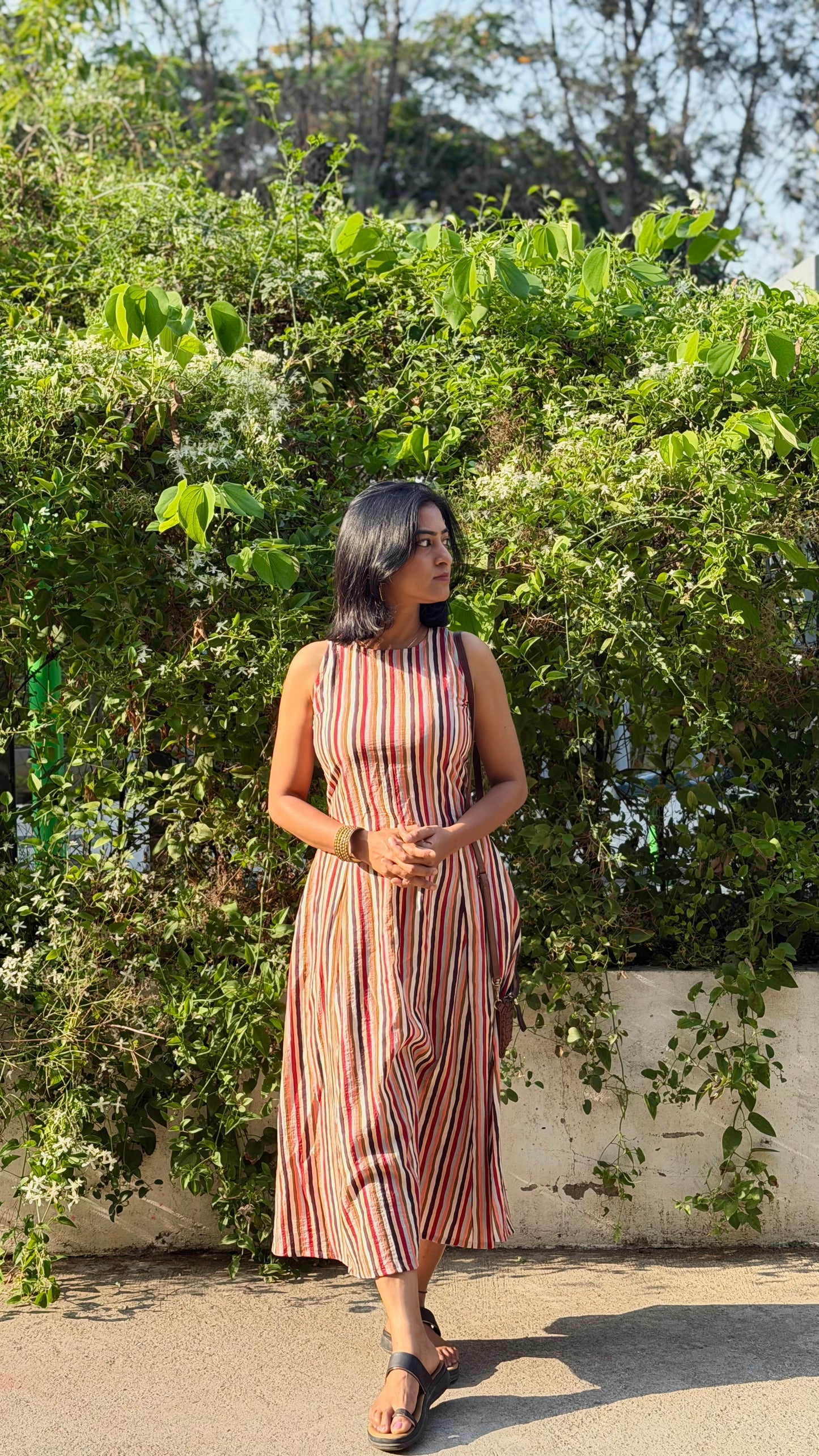 Rust & Rhythm Striped Dress