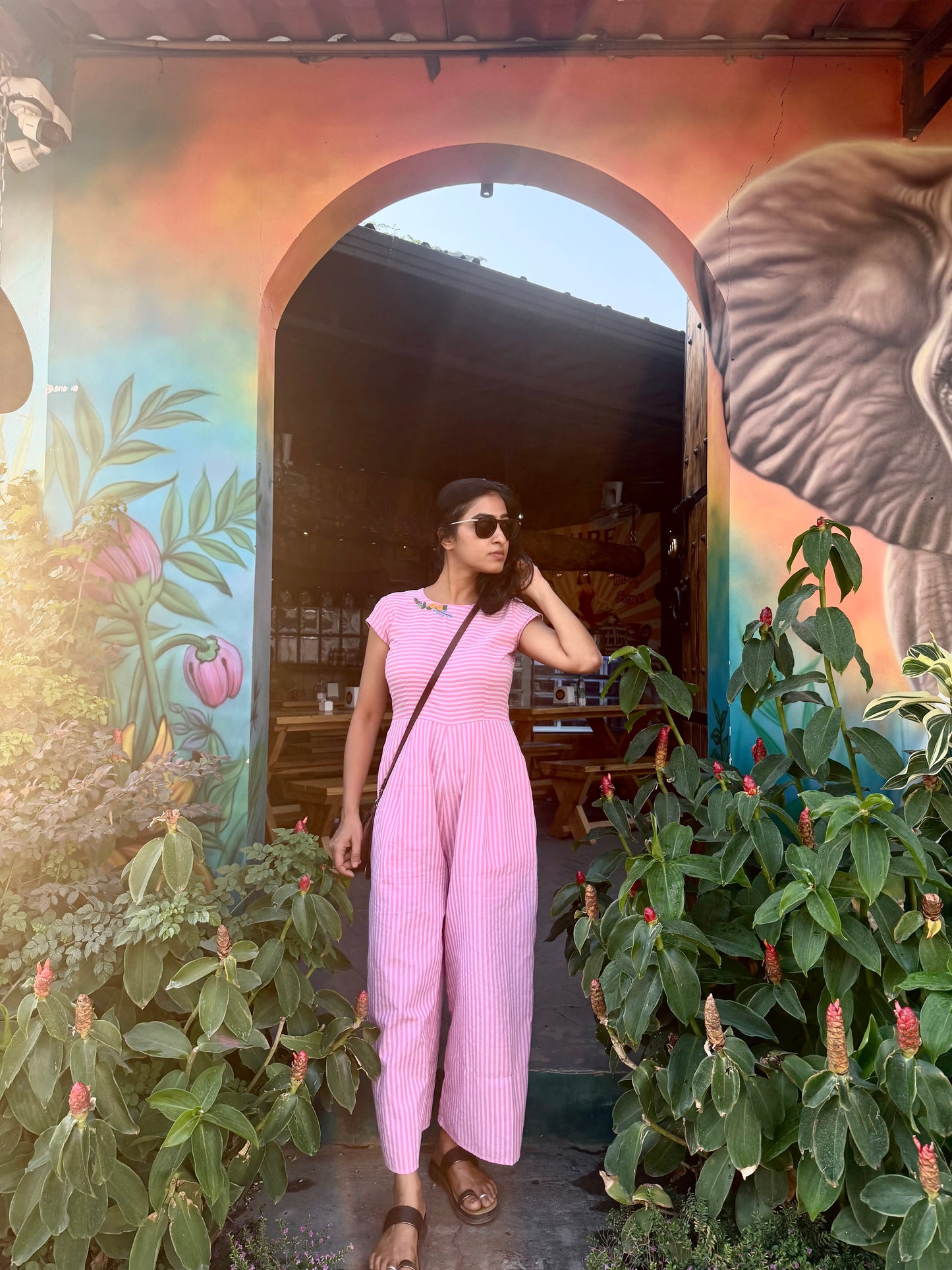 Blush Breeze Handcrafted Jumpsuit