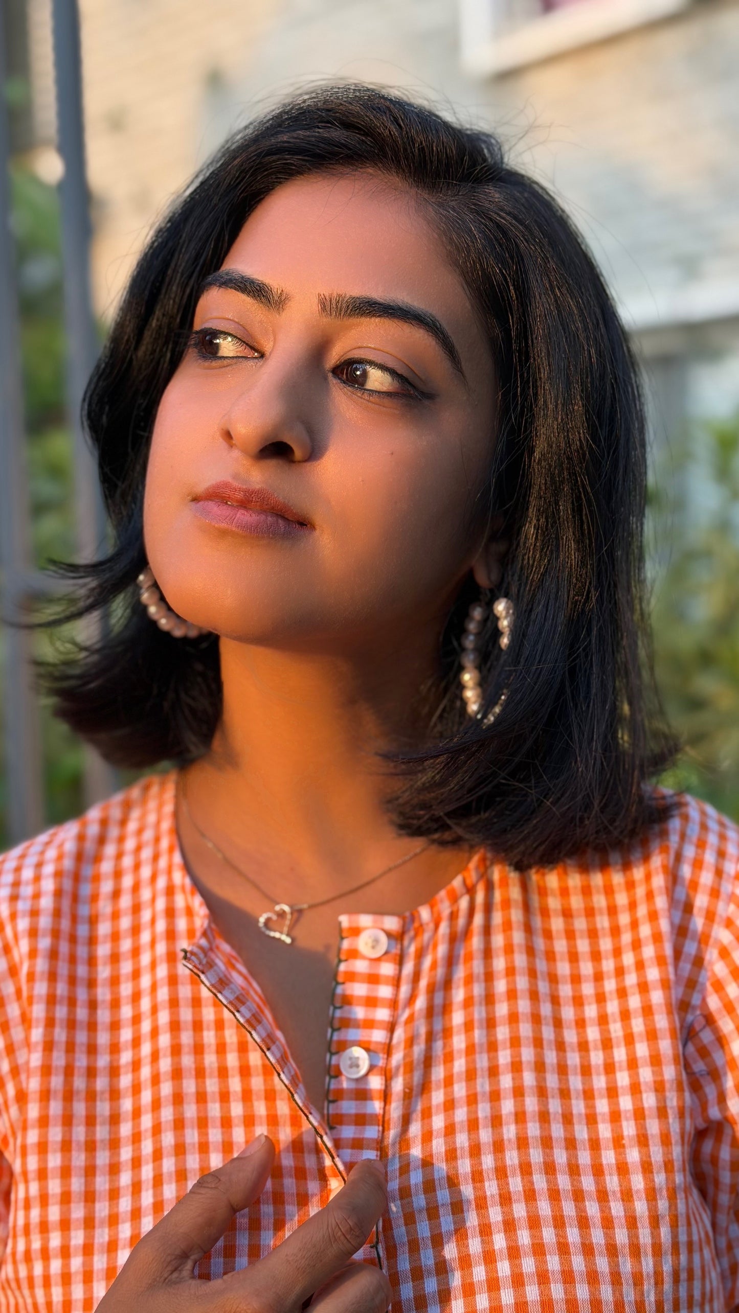 Sunlit Check Kurta Dress