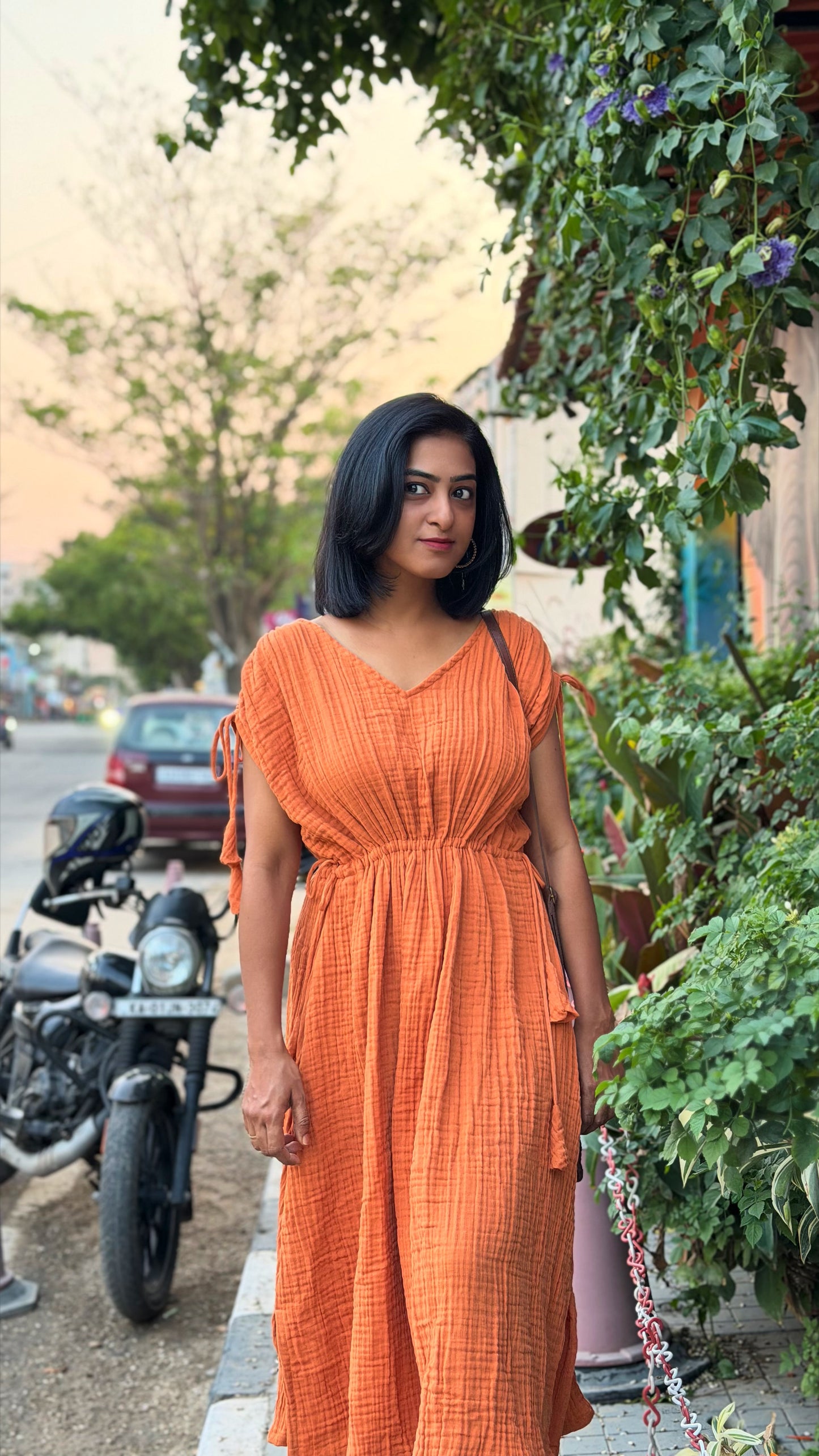 Sunset Ease Gauze Dress