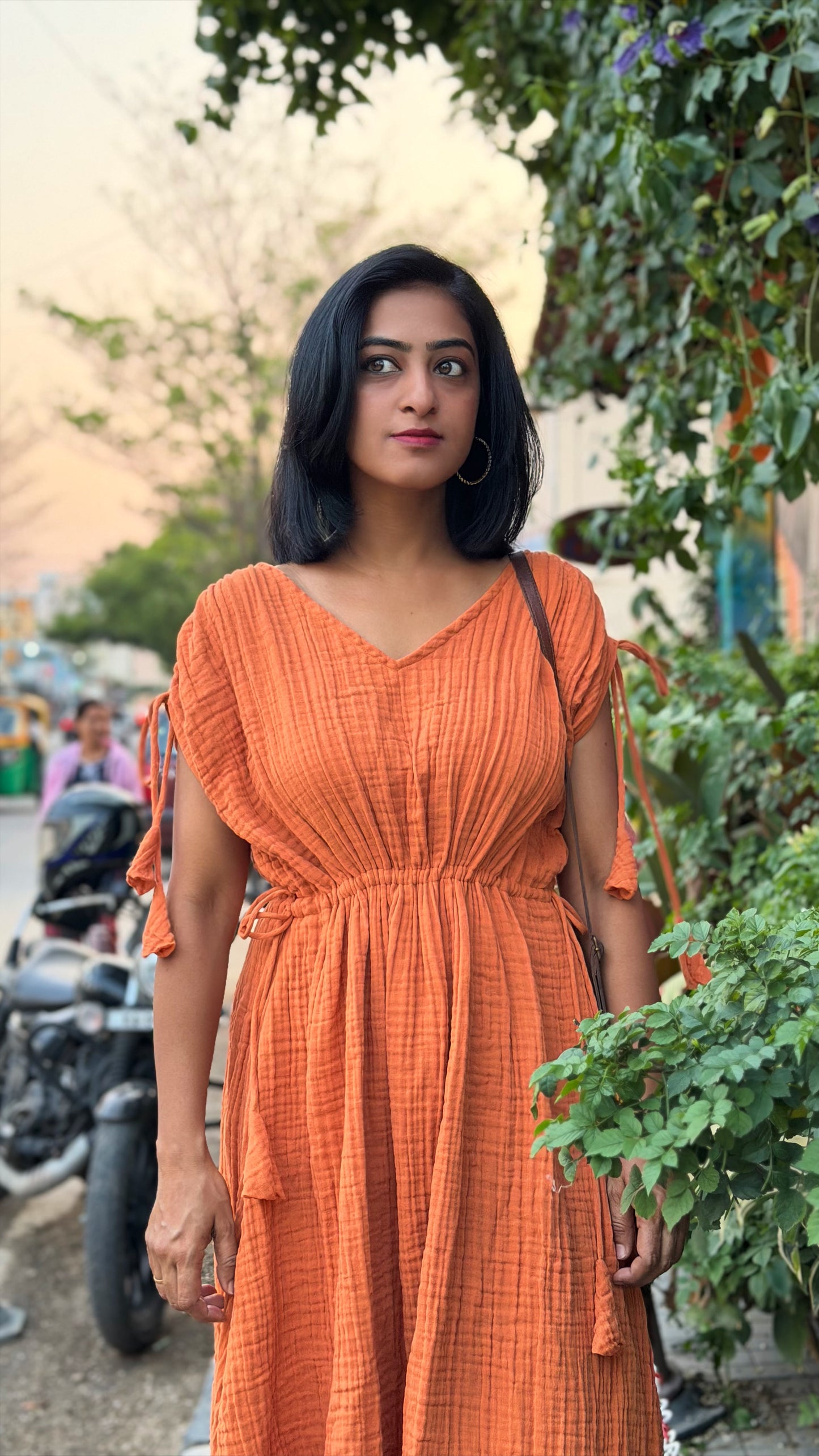 Sunset Ease Gauze Dress