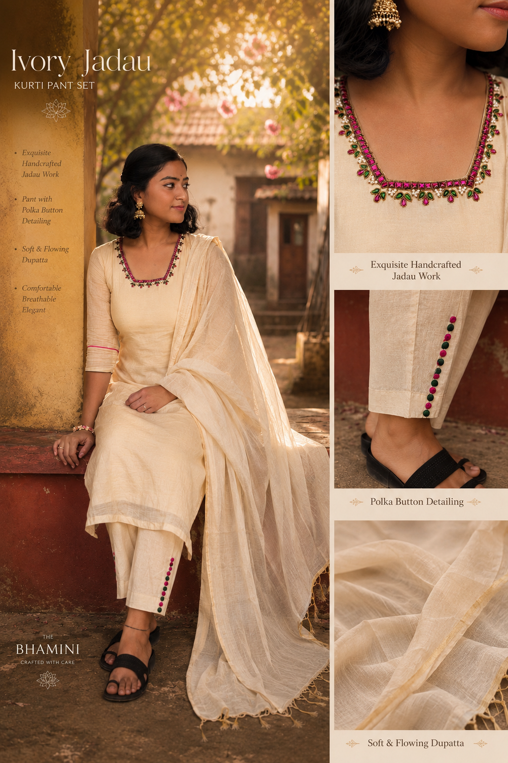 Ivory Jadua Kurta Set