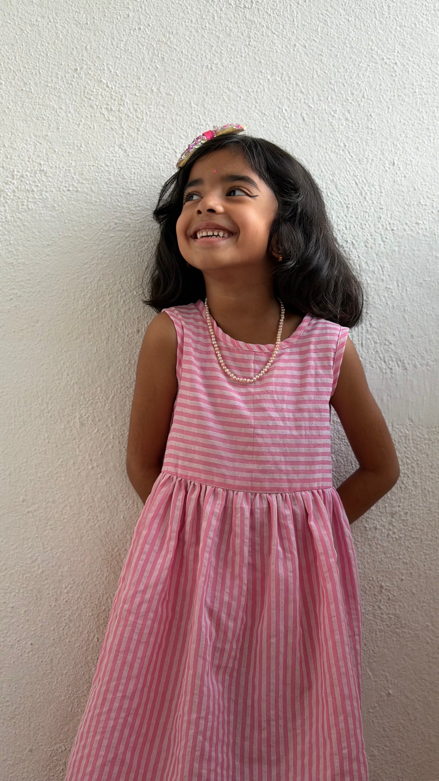 Blush Stripe Twirl Frock
