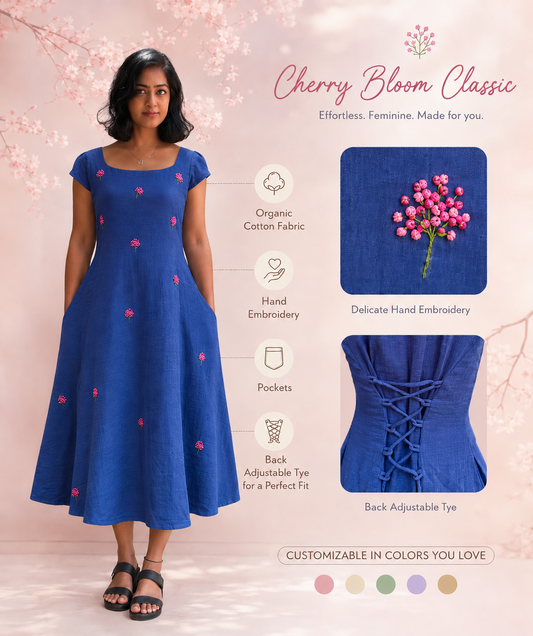 Cherry Bloom Classic Dress