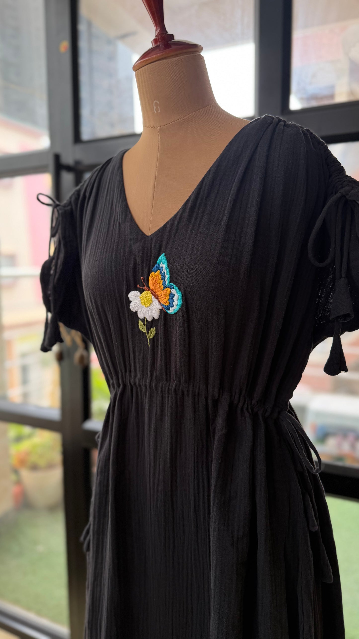 Flutter Bloom Tie Dress