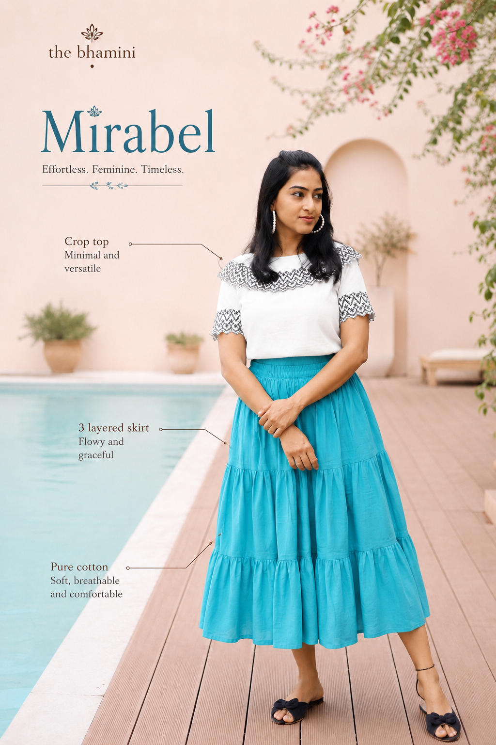 Mirabel Magic in Every Thread : Skirt And Crop Top