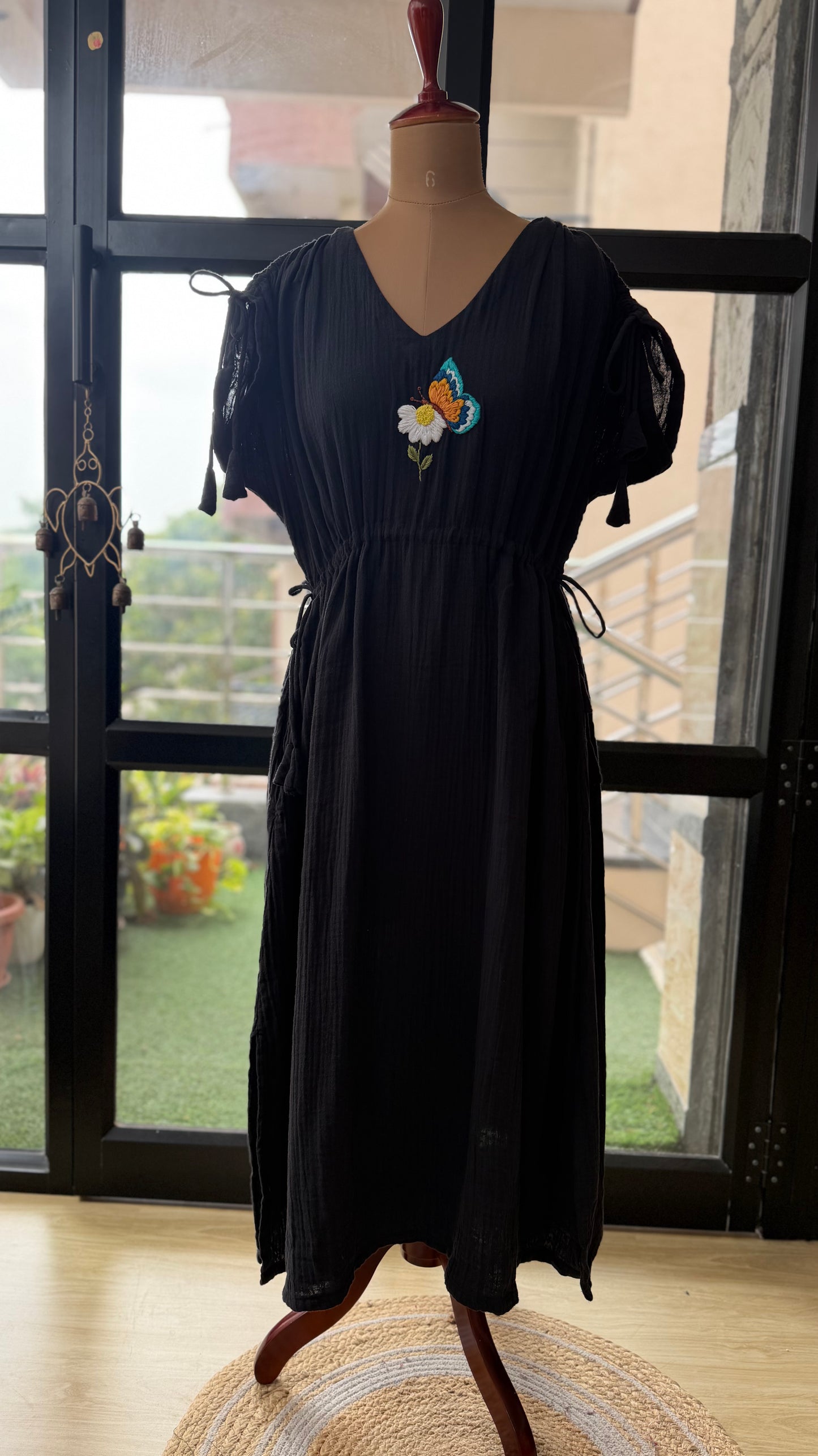 Flutter Bloom Tie Dress